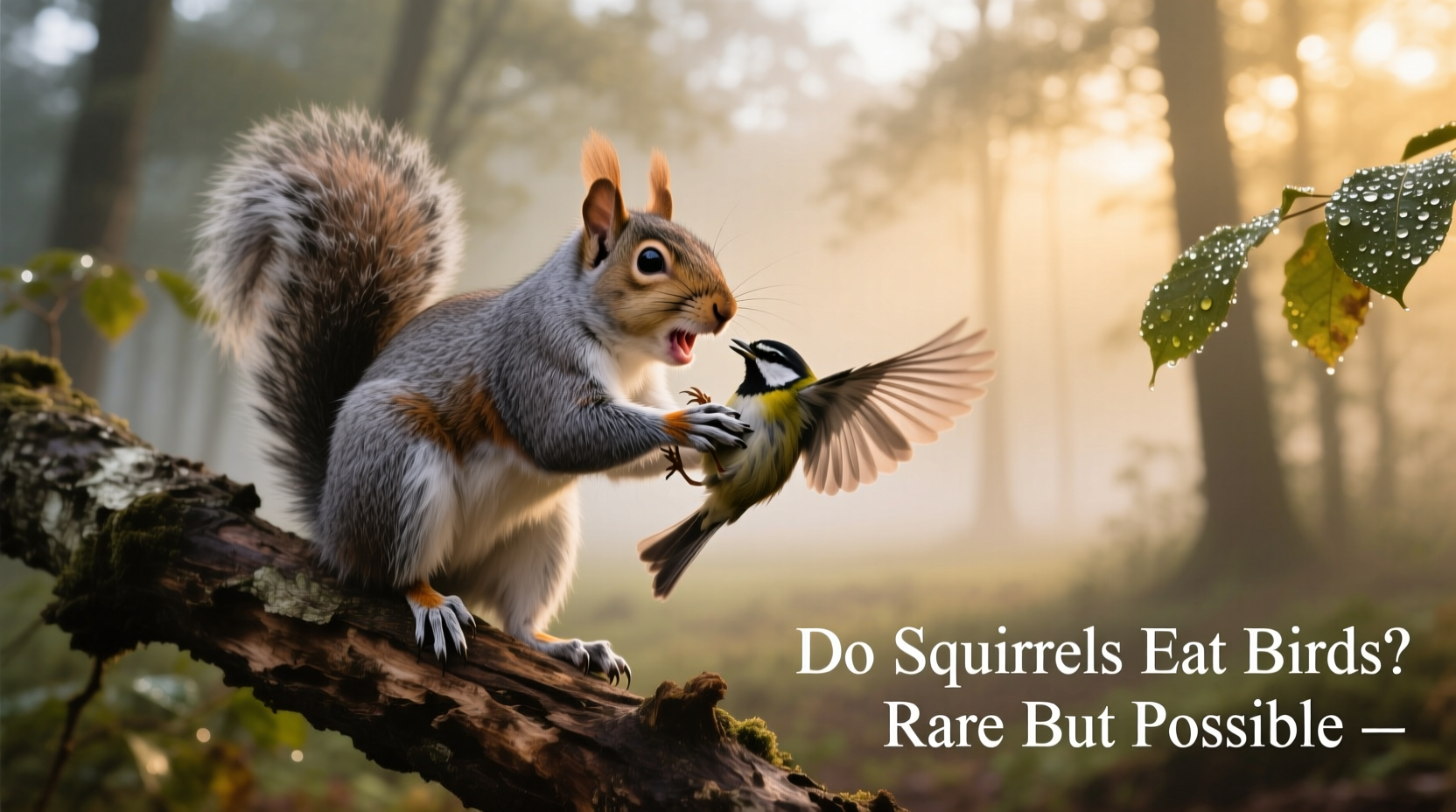 do squirrels eat birds