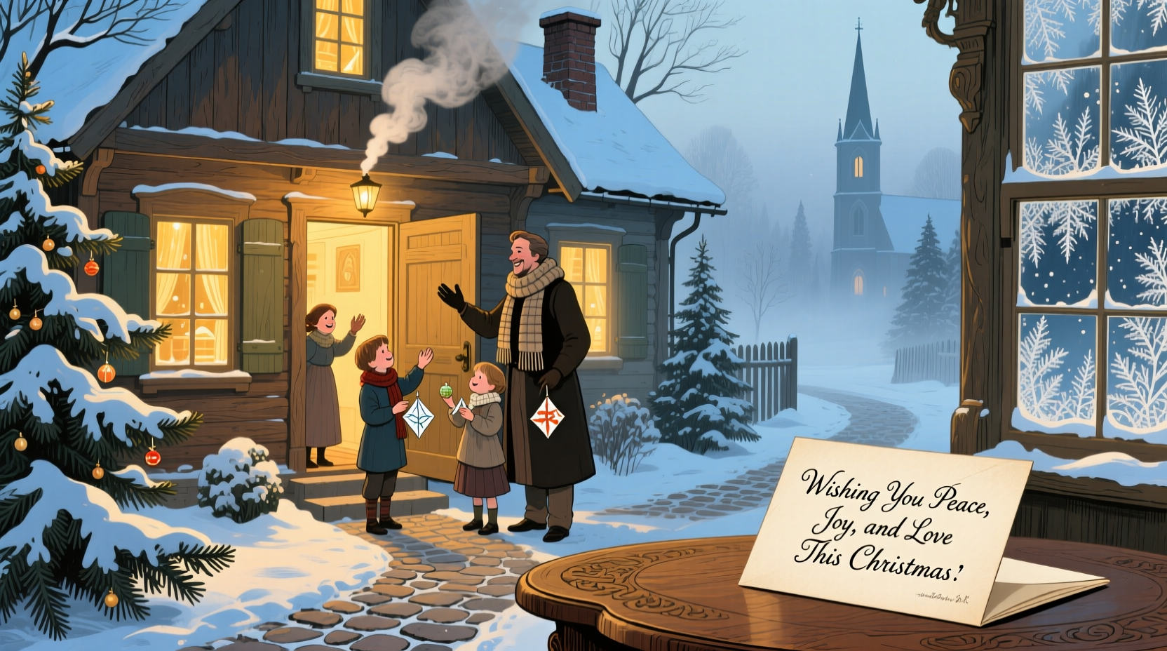 a card for christmas