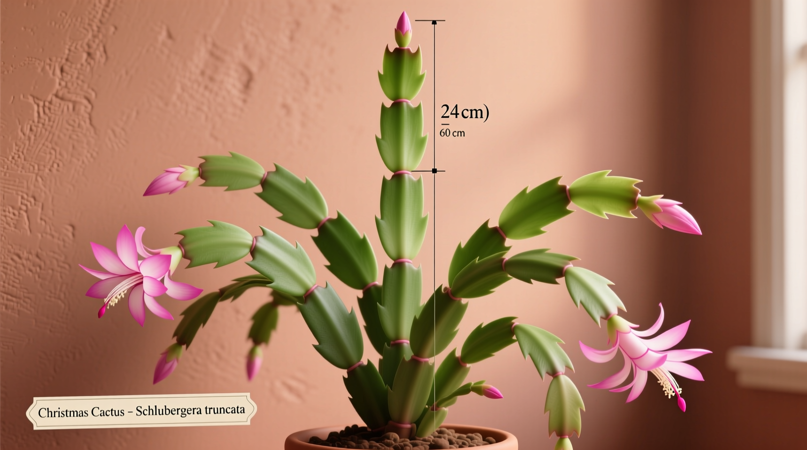 how big do christmas cactus get