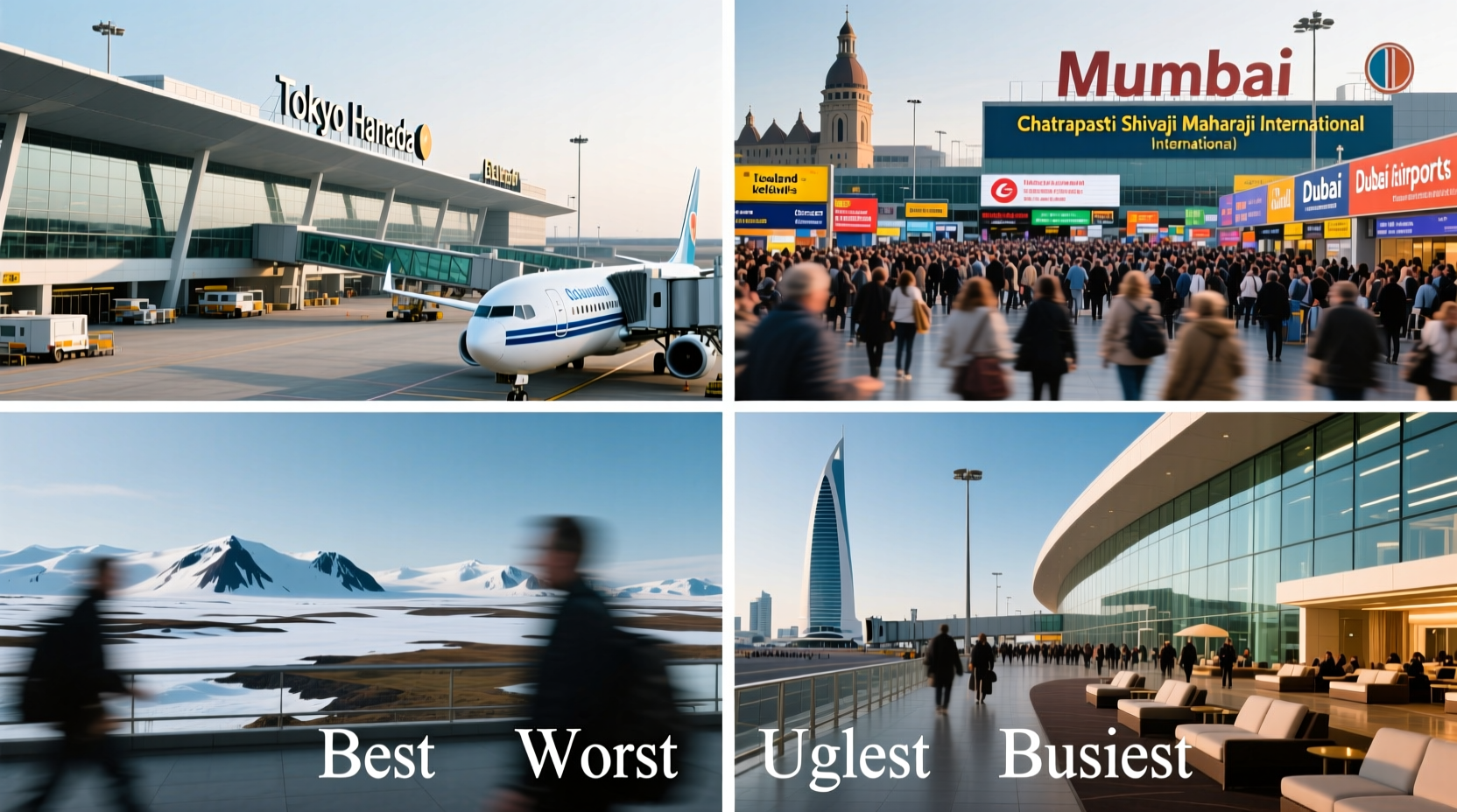 Best, Worst, Ugliest & Busiest Airports Worldwide: Transport Guide