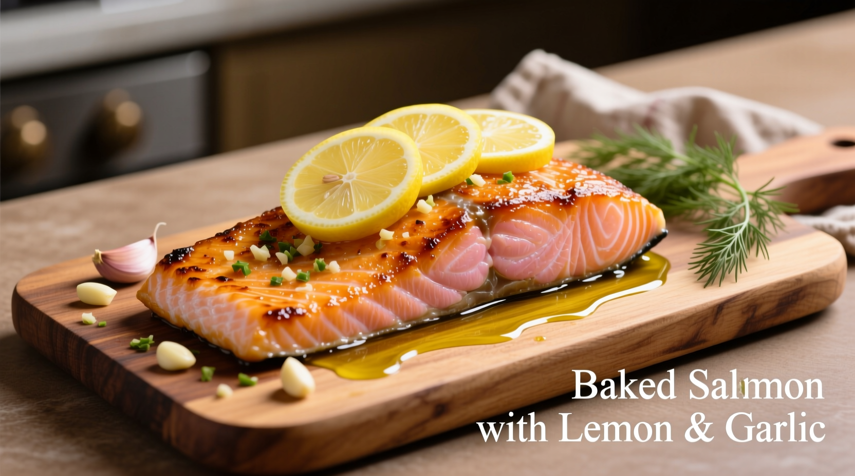 baked salmon with lemon and garlic