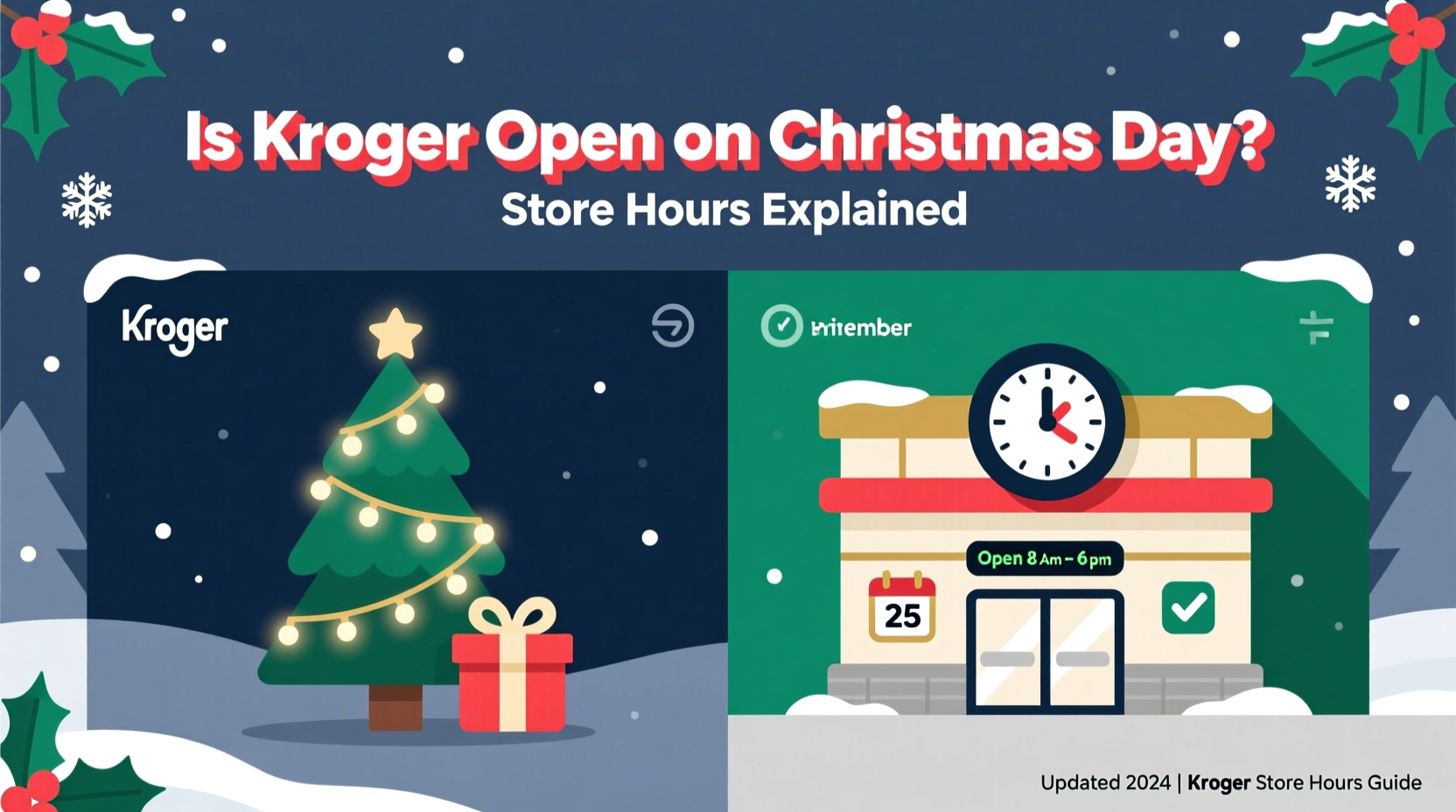 is kroger open on christmas day