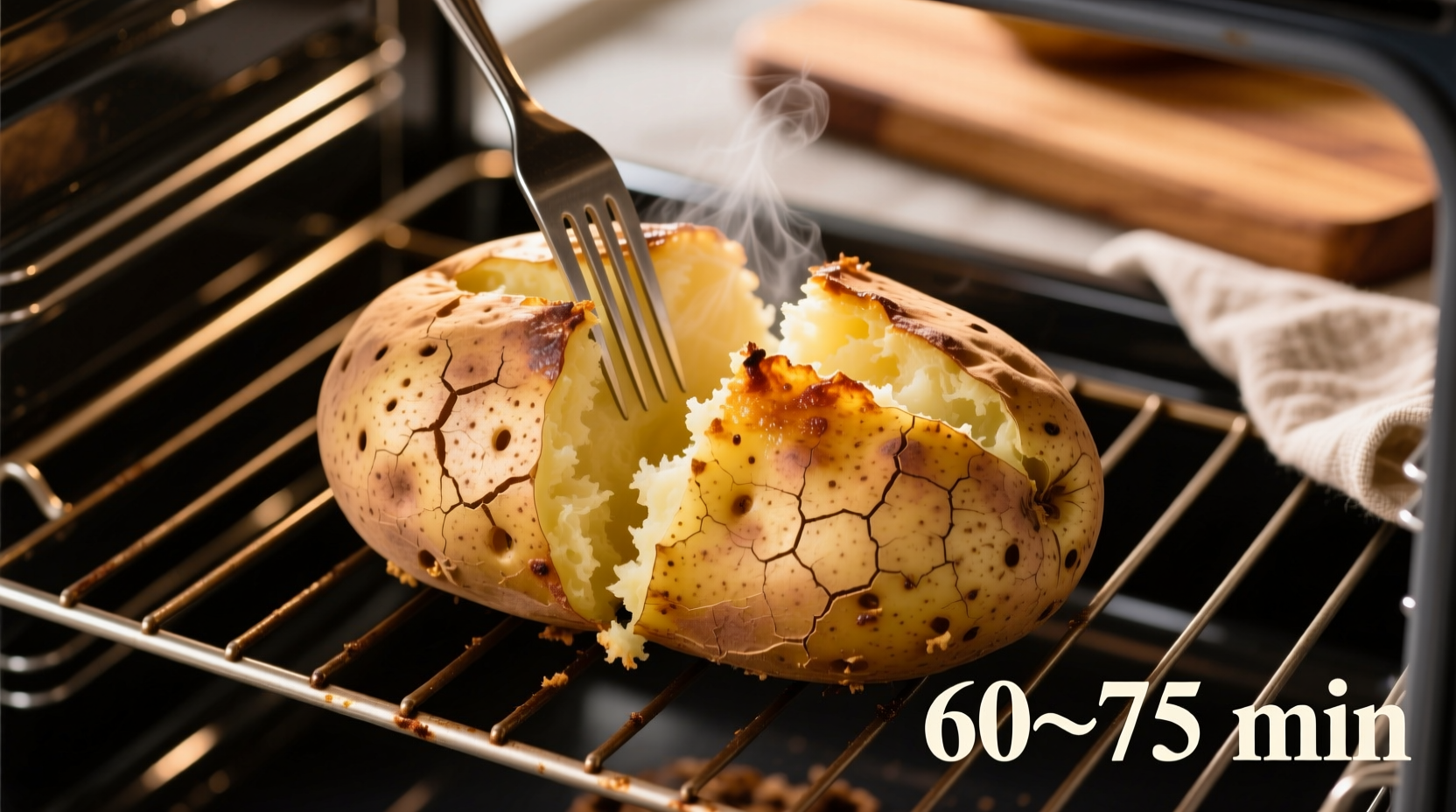 how long to bake a large baked potato