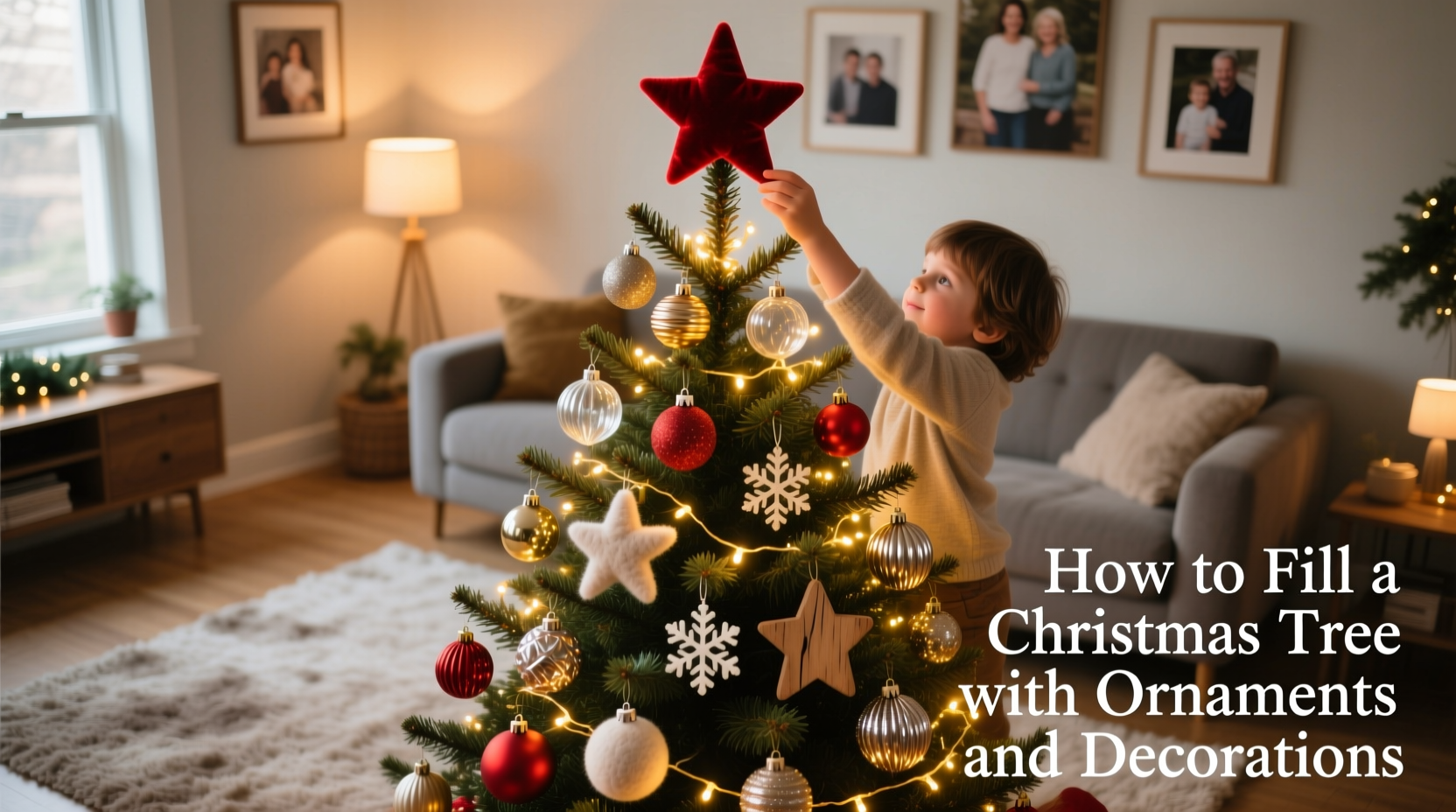 how to fill christmas tree