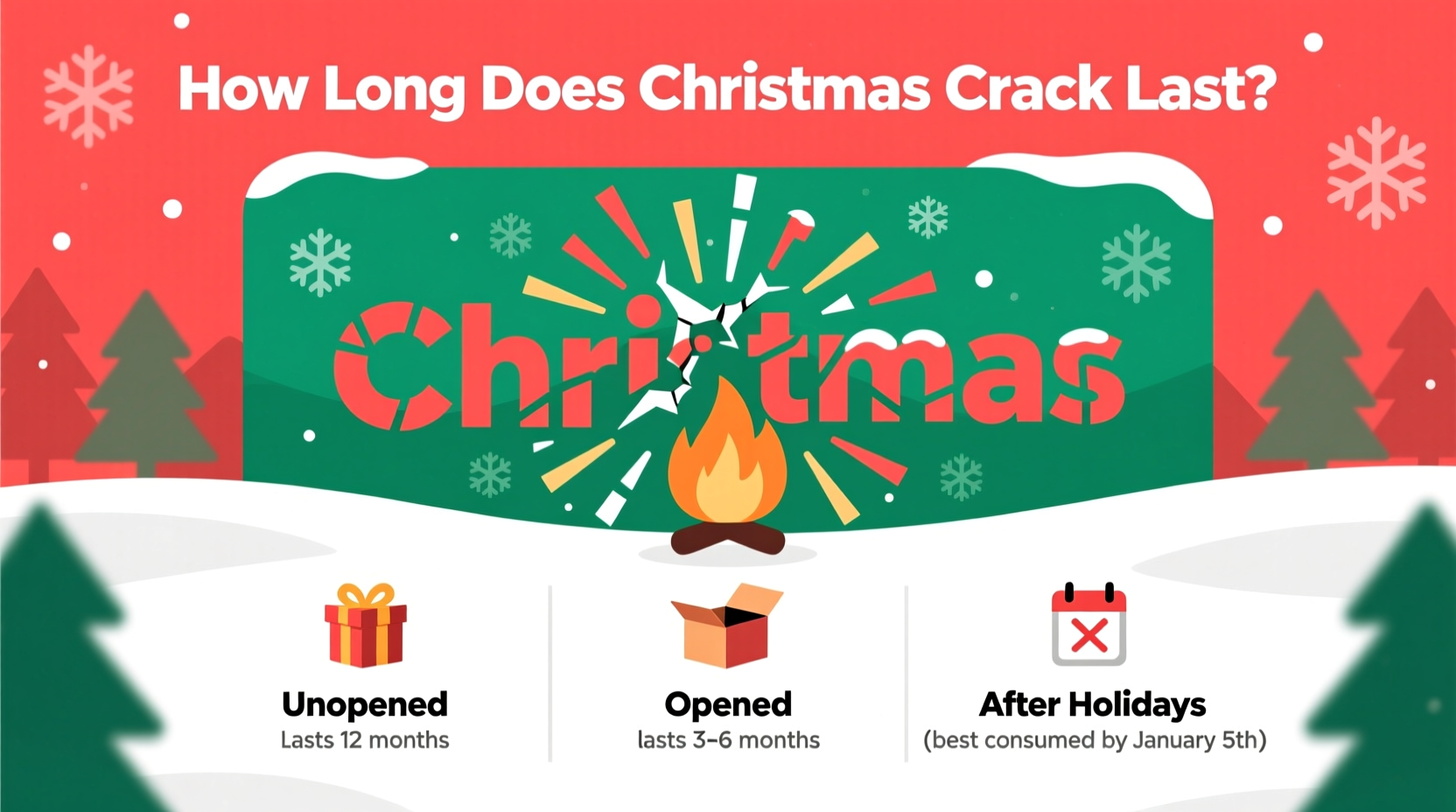 how long does christmas crack last