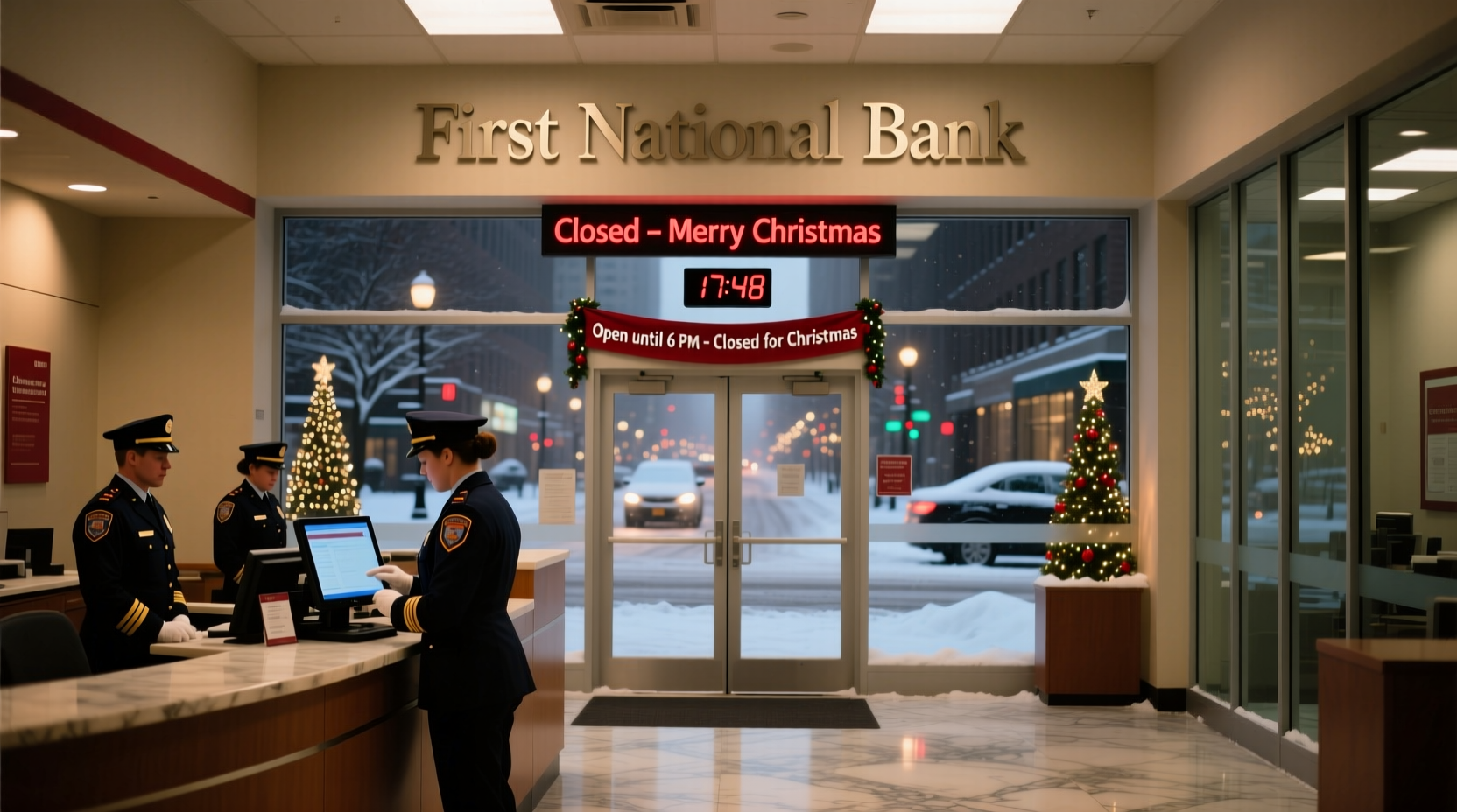 are banks open on christmas eve 2024