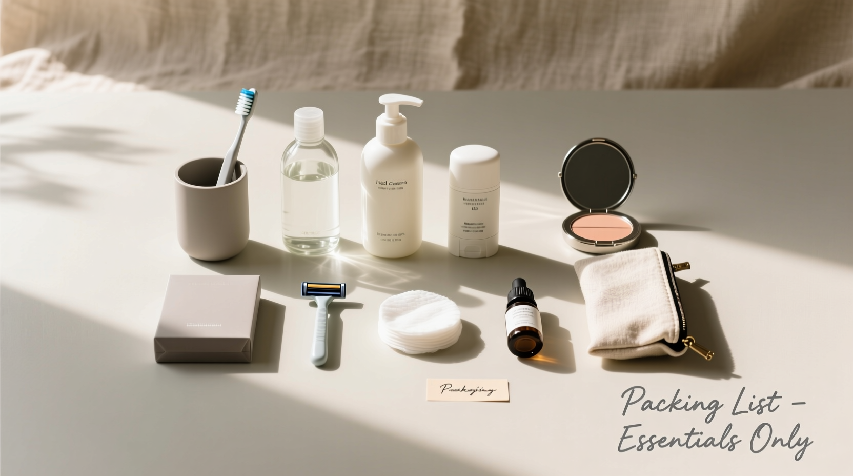 Toiletries Packing List Guide: What to Pack & How to Organize Smartly