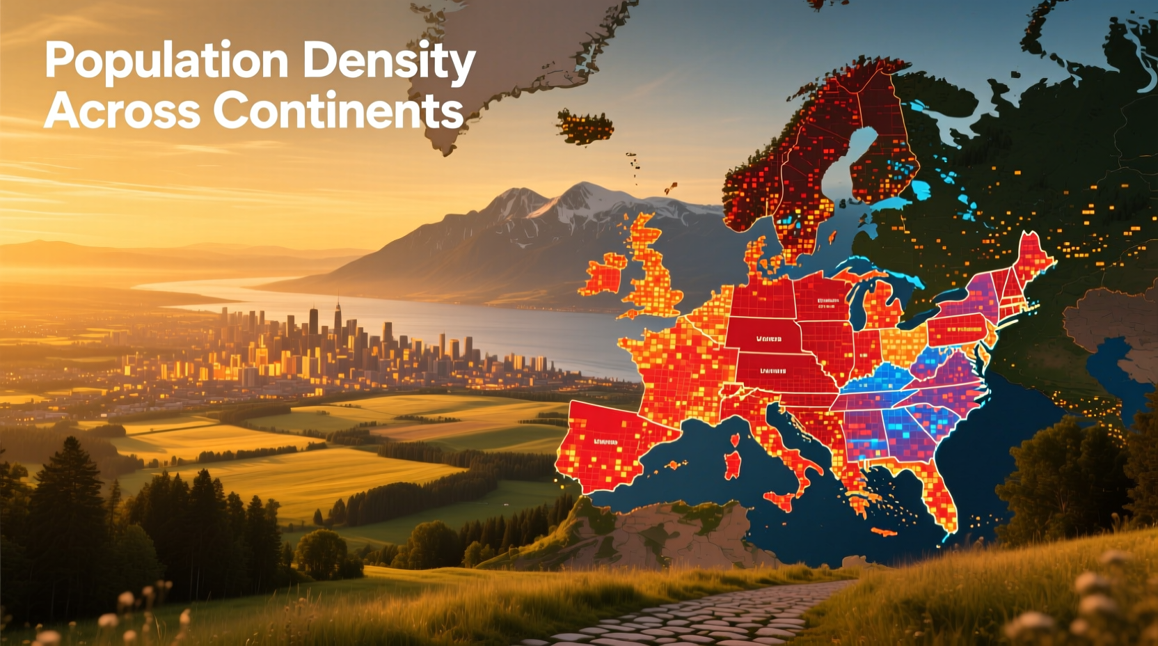 Mapped US Population vs Western Europe: Budget Travel Guide