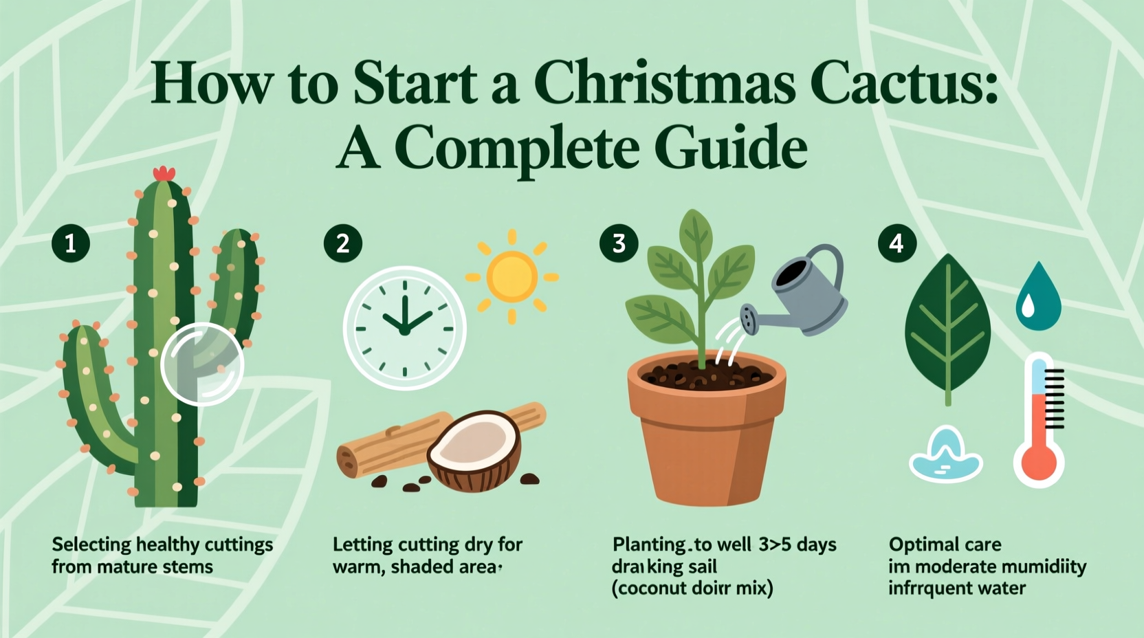 how to start a christmas cactus
