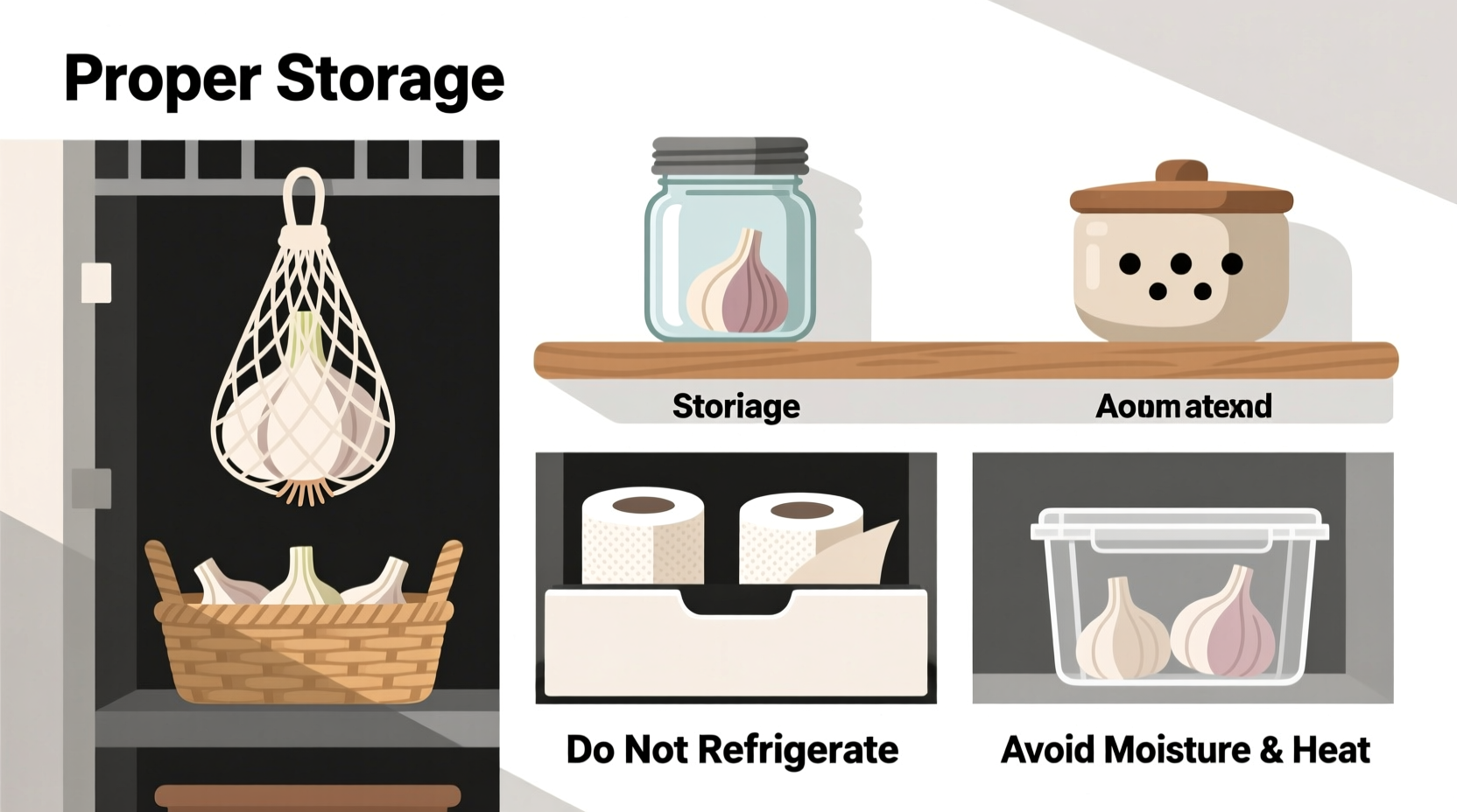 how to store garlic bulbs