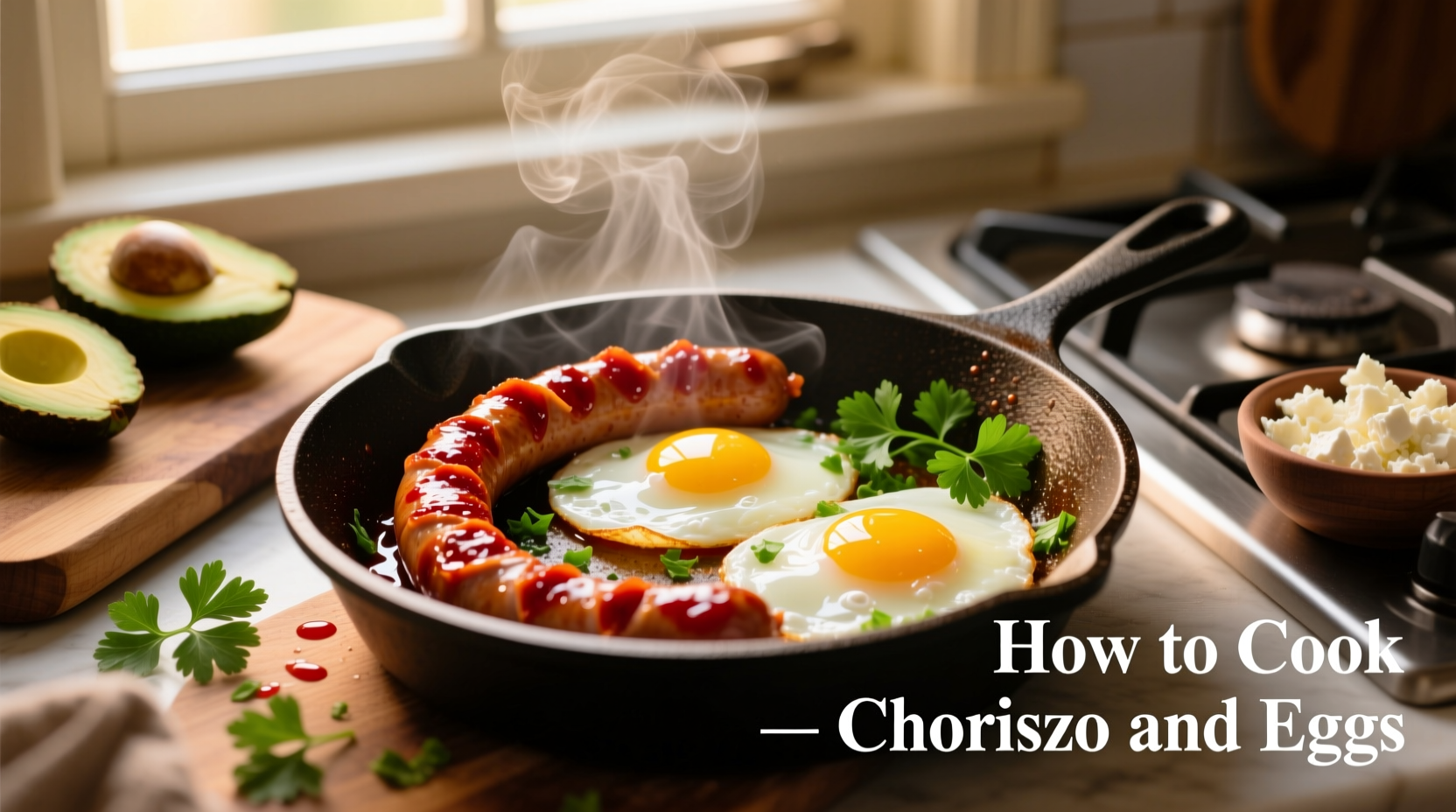 how to cook chorizo and eggs