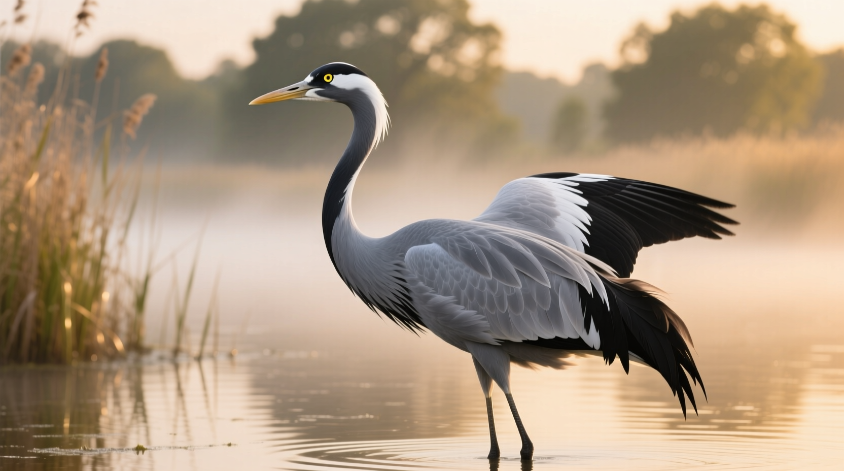 what does a crane look like the bird