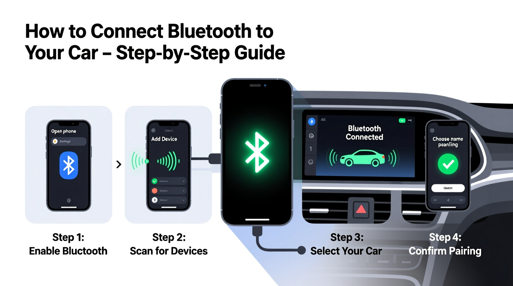 how do you connect bluetooth to car