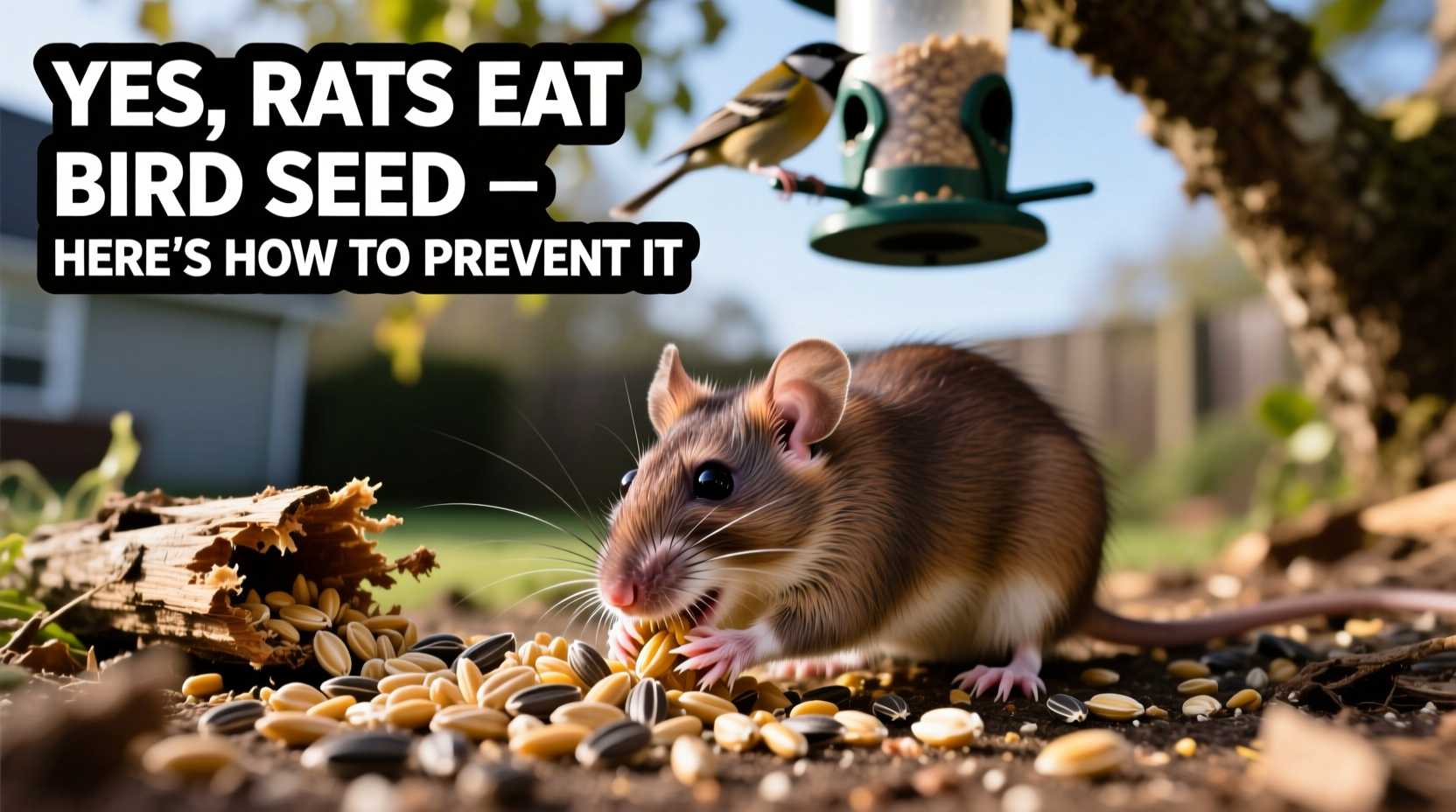 do rats eat bird seed