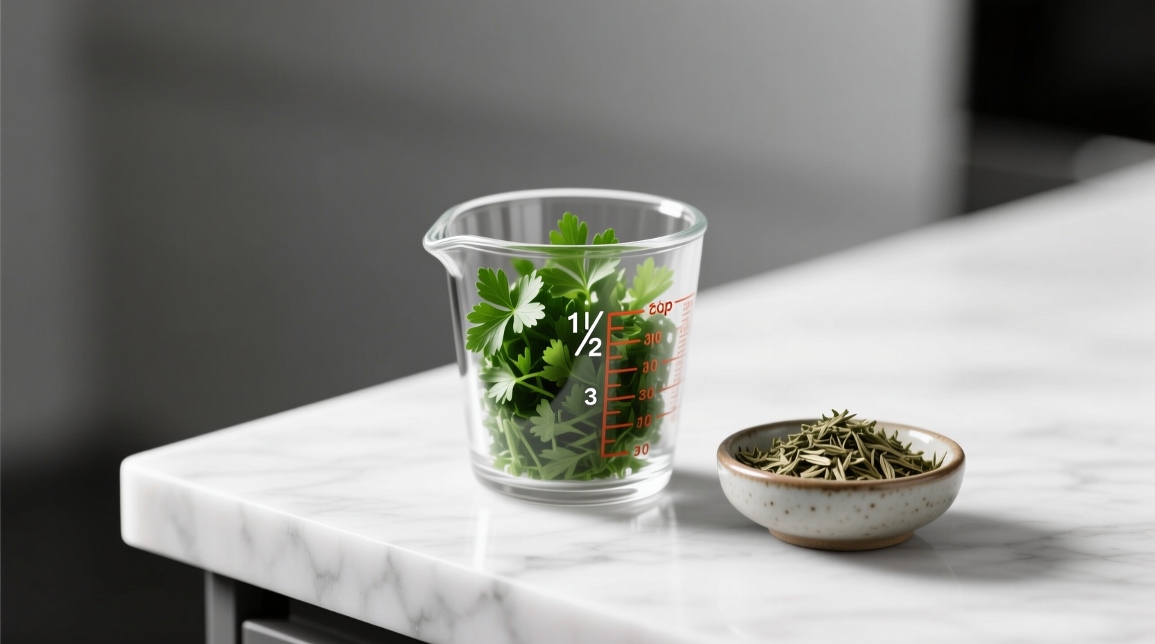 parsley conversion 1 2 cup fresh to dried exact measure