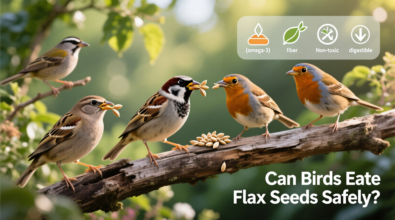 can birds eat flax seeds