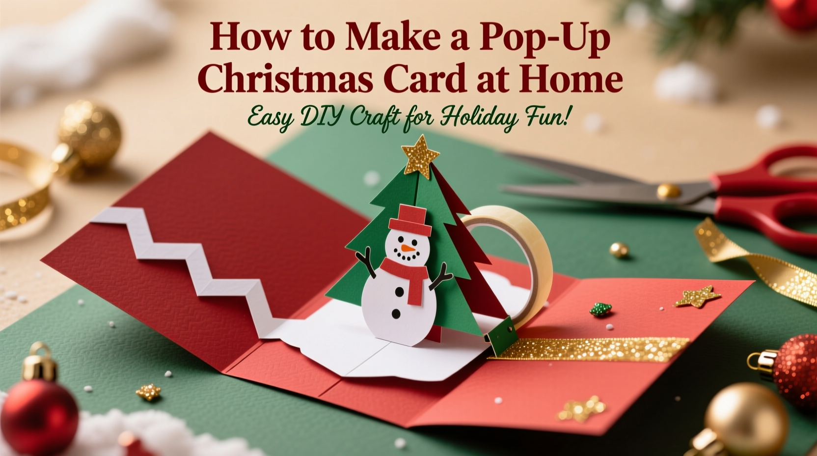 how do you make a pop up christmas card