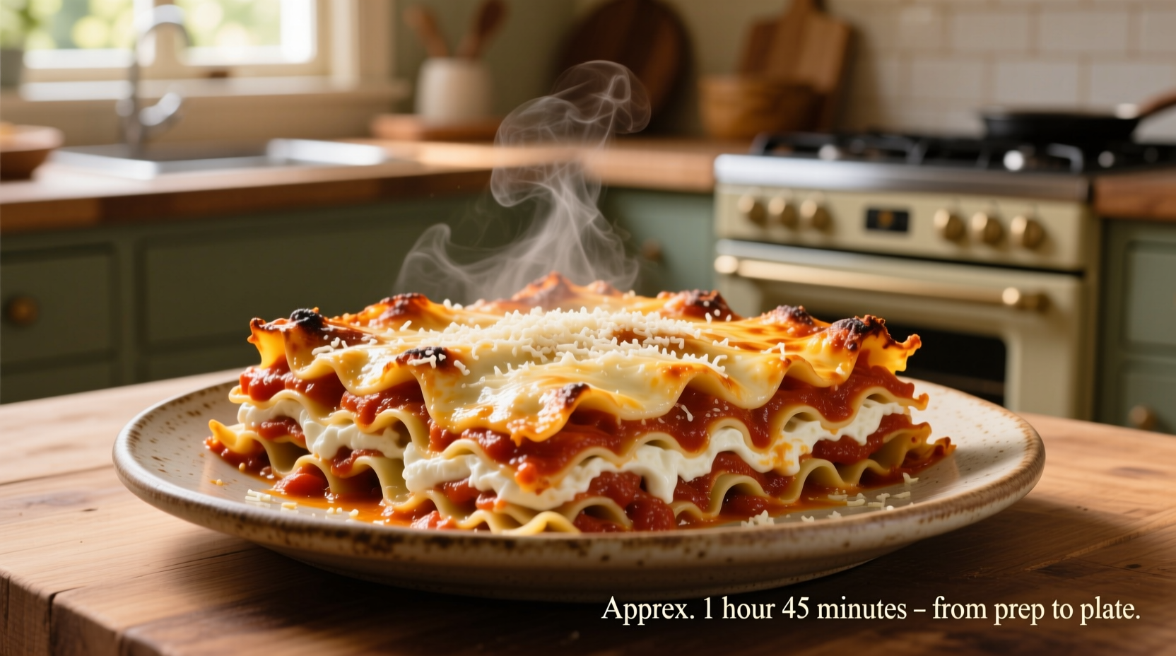 Lasagna Cooking Time: 50-60 Minutes Plus Resting