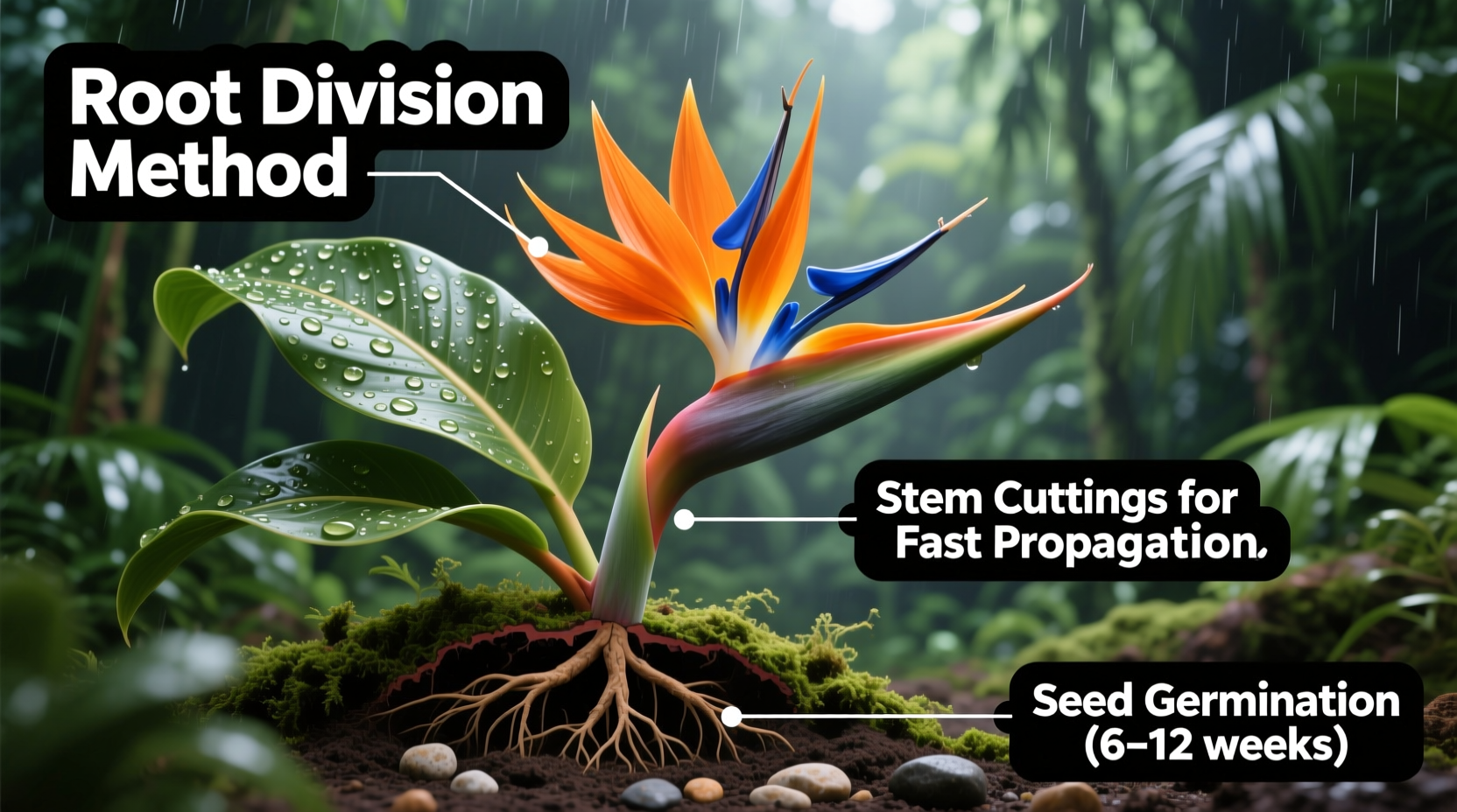 how do you propagate birds of paradise