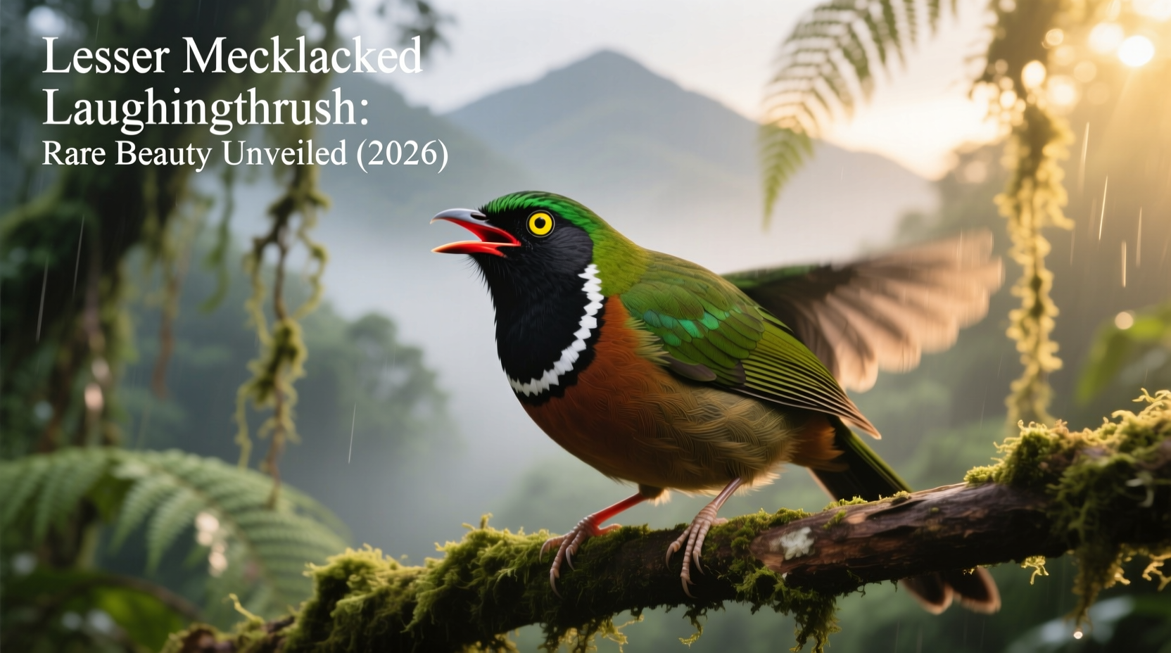 Lesser Necklaced Laughingthrush: Rare Beauty Unveiled (2026)
