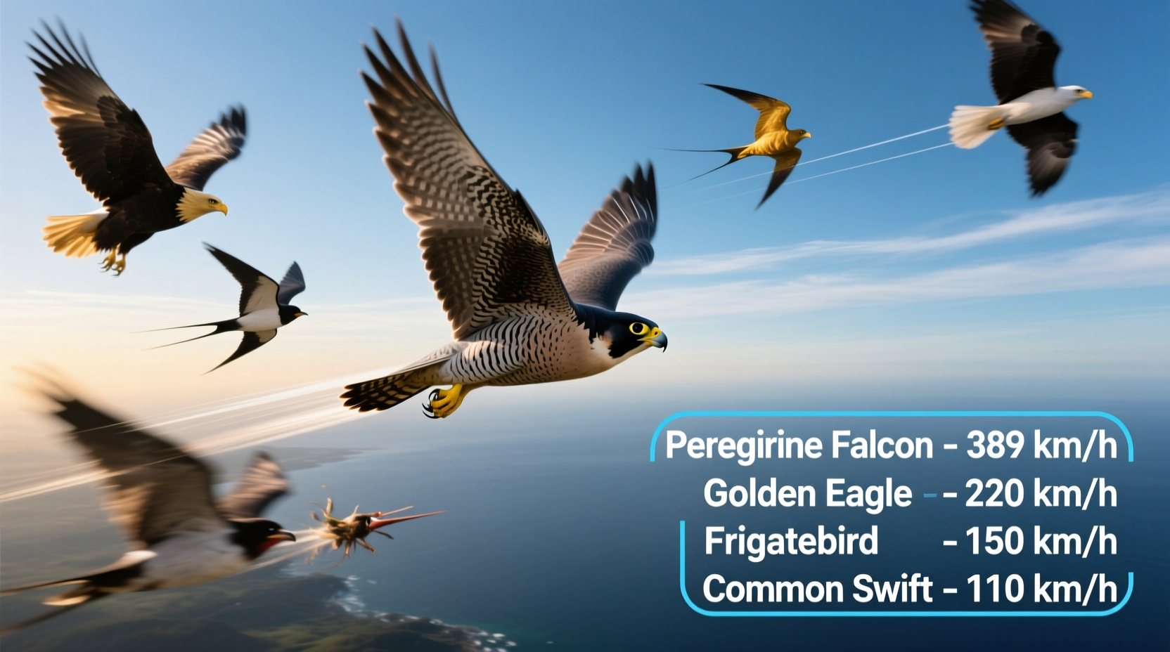 how fast can a bird fly