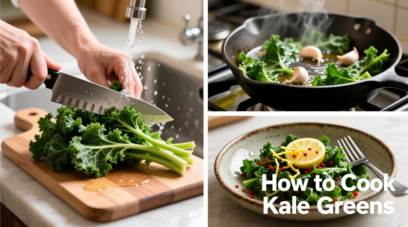 How to Cook Kale Greens: 4 Foolproof Methods