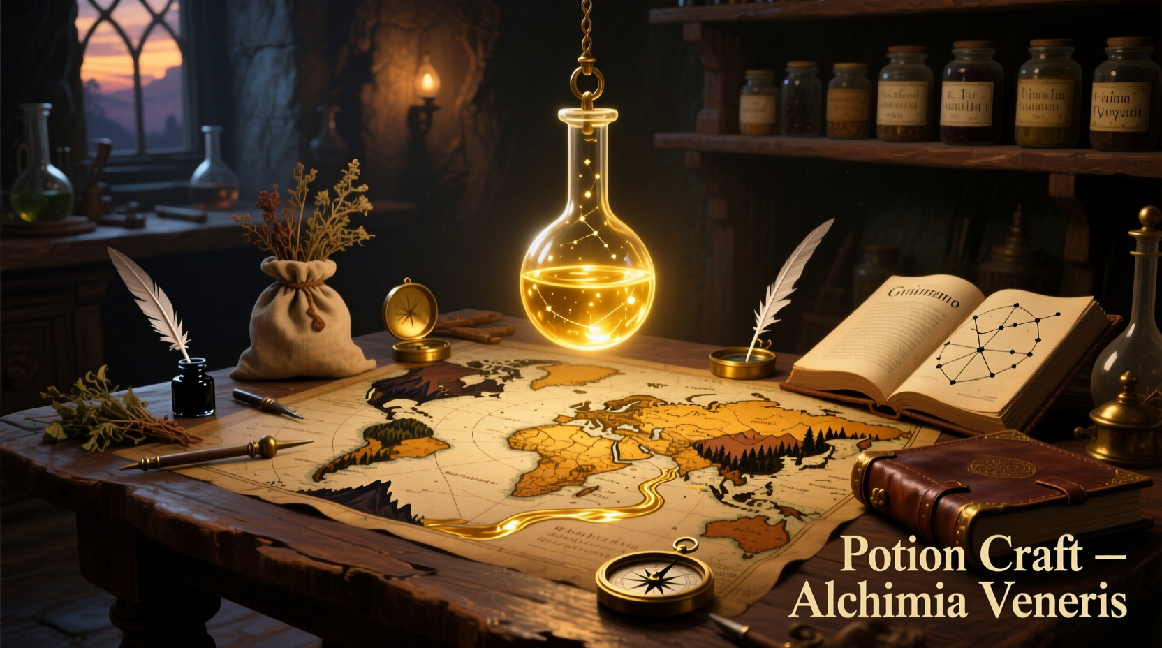 oil map potion craft