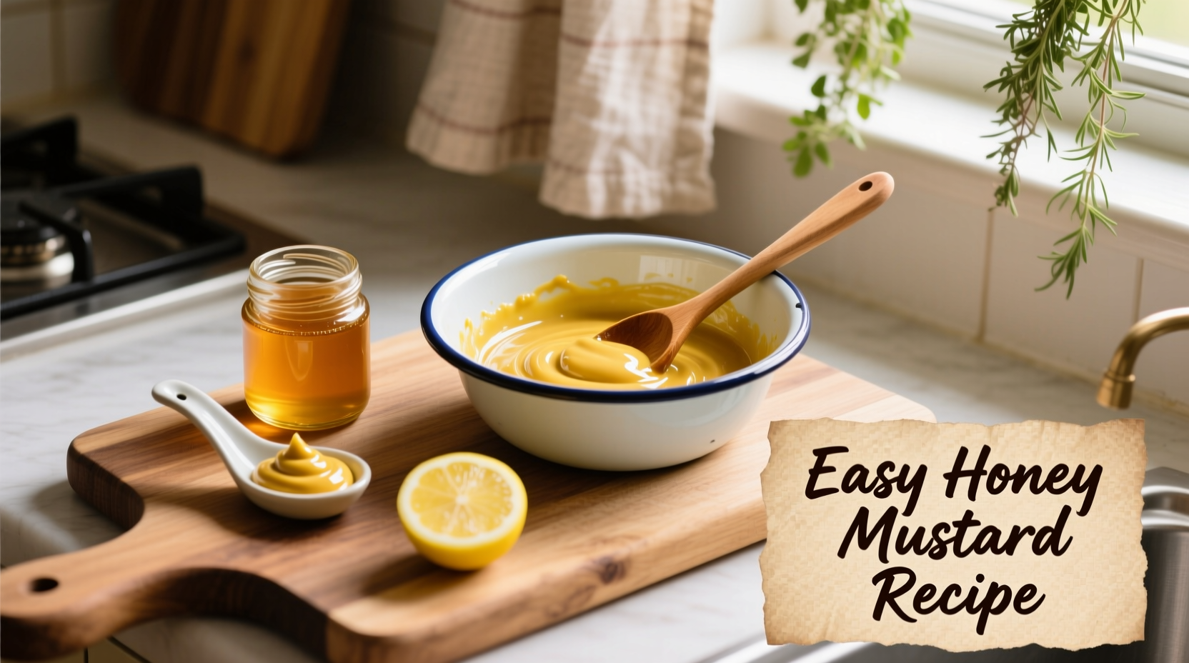 Easy 5-Minute Honey Mustard Recipe (4 Ingredients)