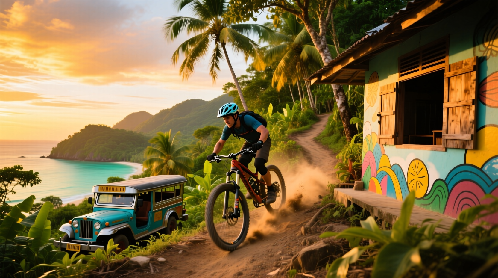Mountain Biking Adventure in Boracay with Jeepney Hostel: Budget Guide