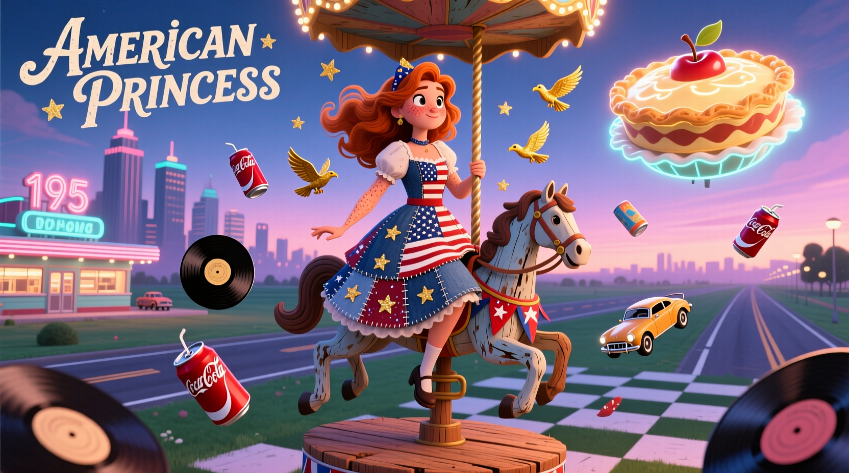 Creative American Princess derivative elements in Infinite Craft