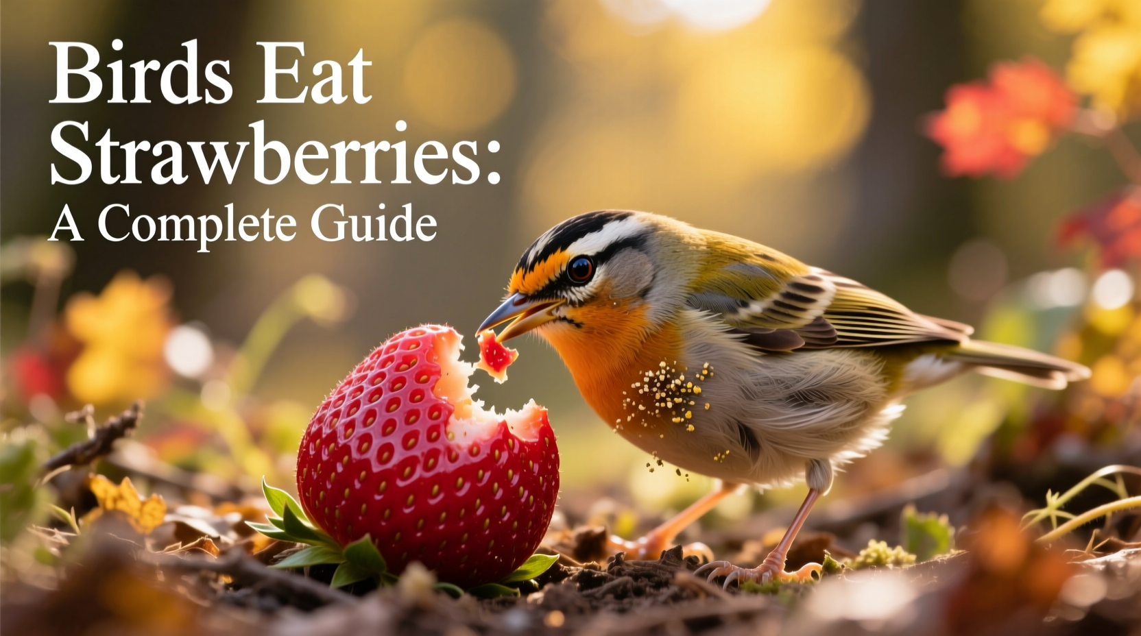 do birds eat strawberries