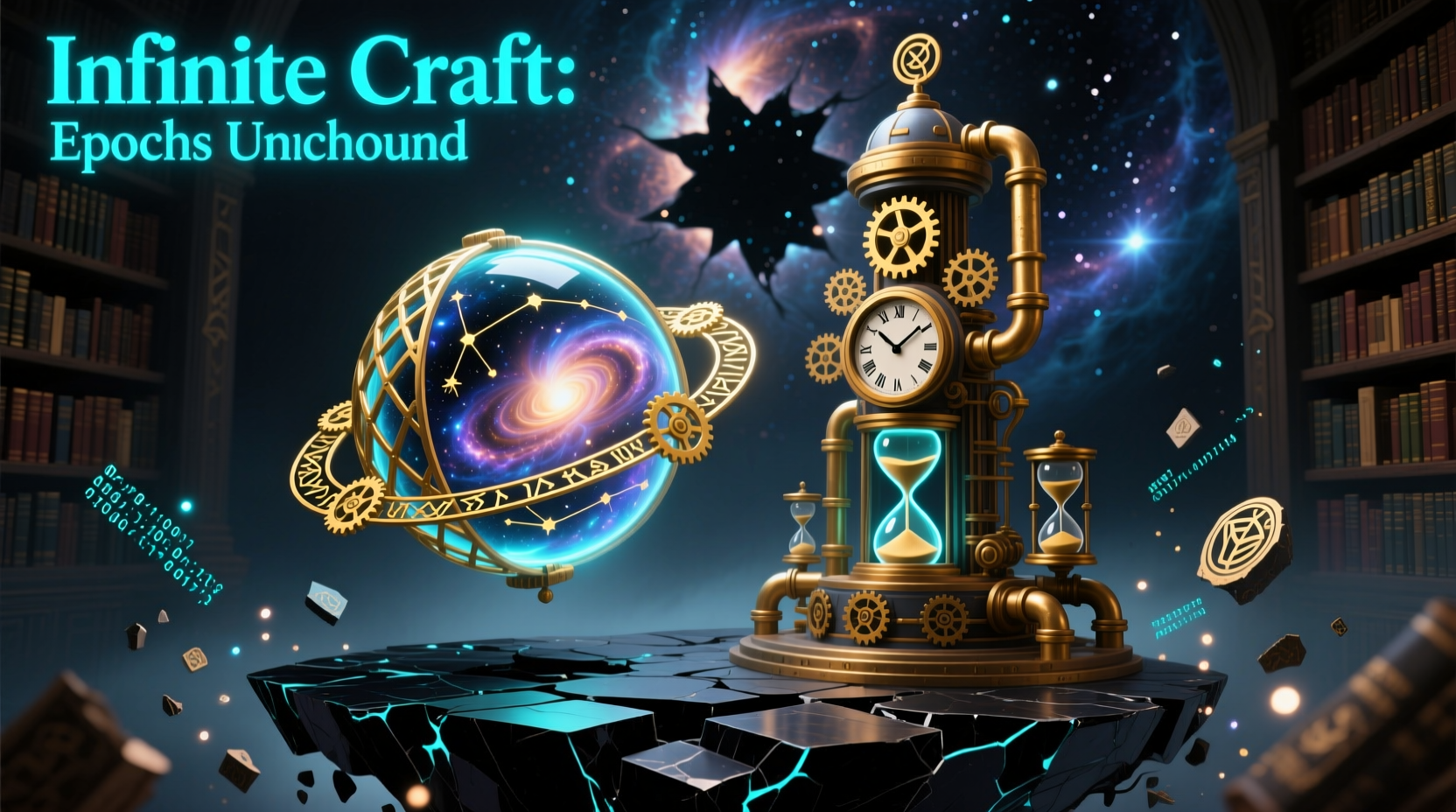 Rare Infinite Craft creations including Universe and Time Machine