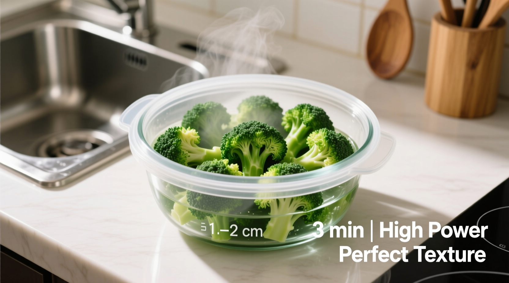 Microwave Broccoli Time: 3-5 Minutes Perfect Results