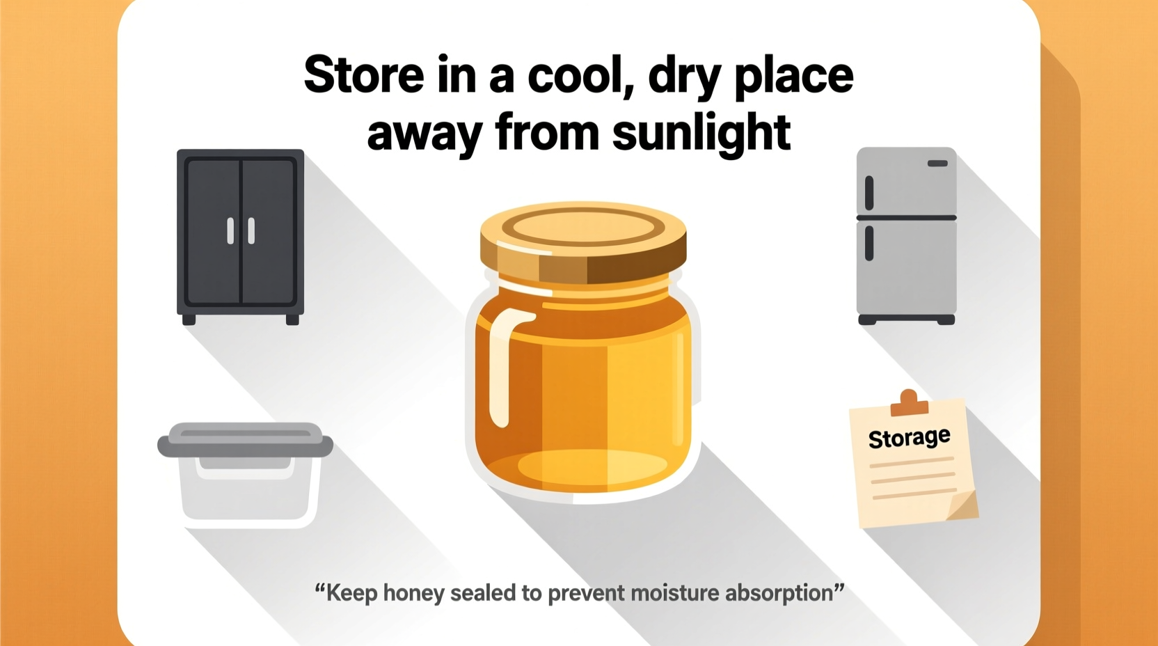 how to store honey