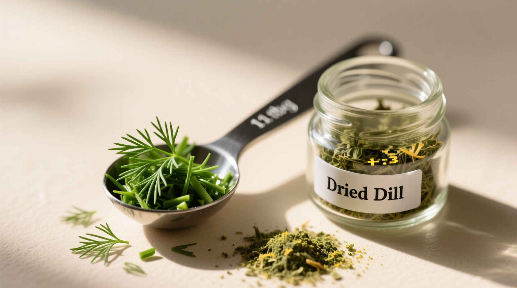 fresh dill to dried the exact 1 tbsp conversion ratio