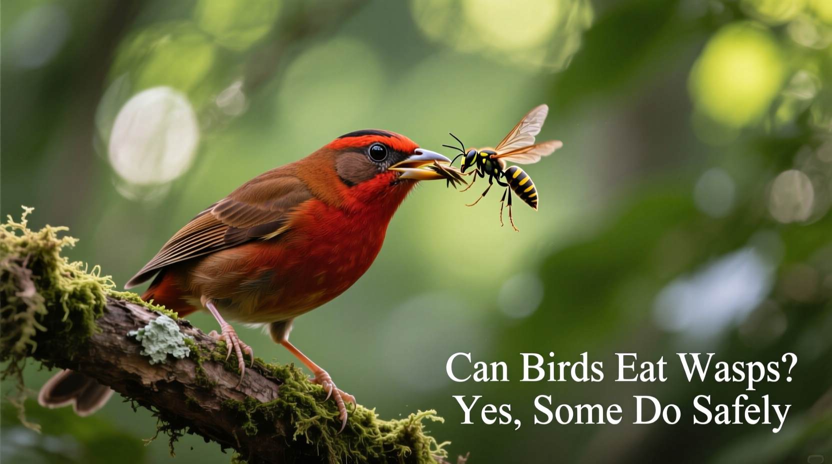 can birds eat wasps