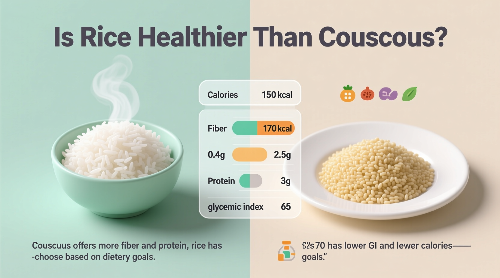 is rice healthier than couscous