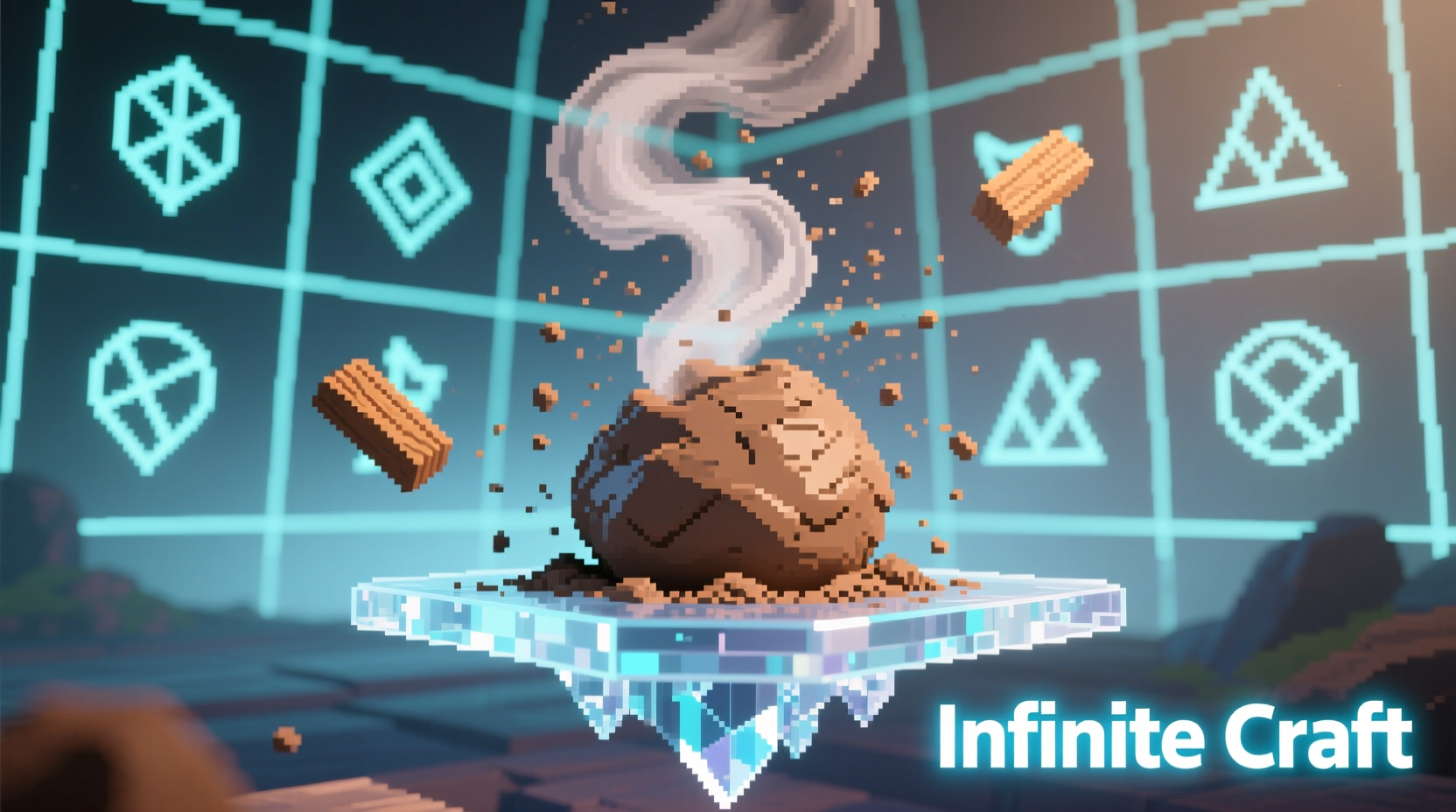 Wood ash transforming into clay in Infinite Craft gameplay