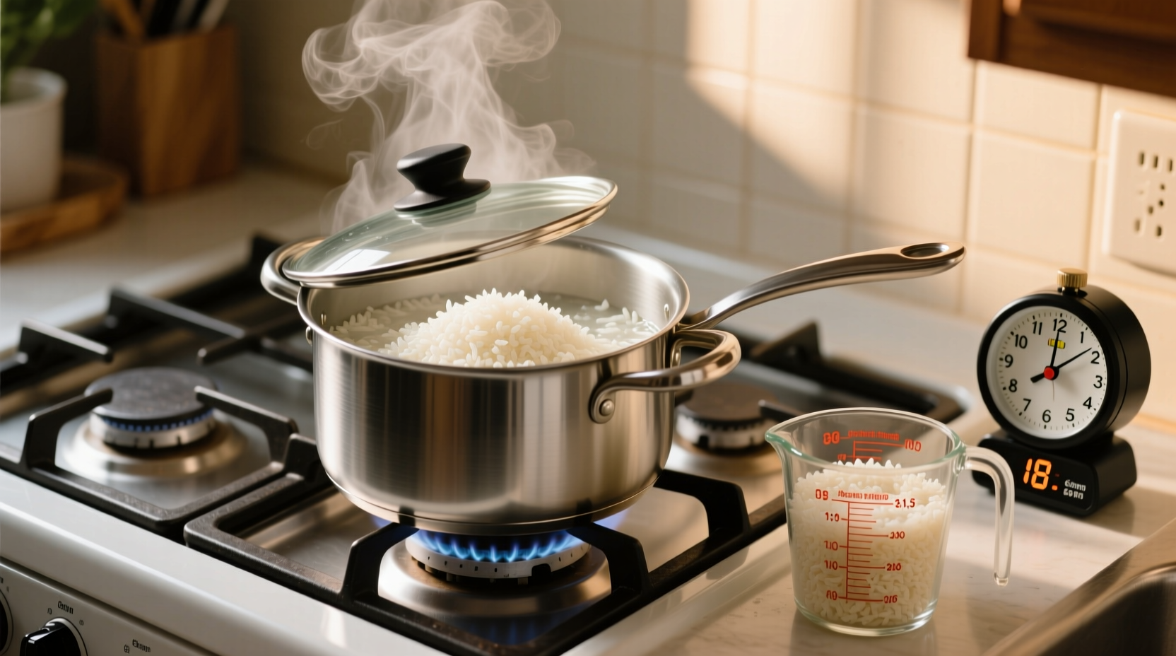 how long for rice to cook