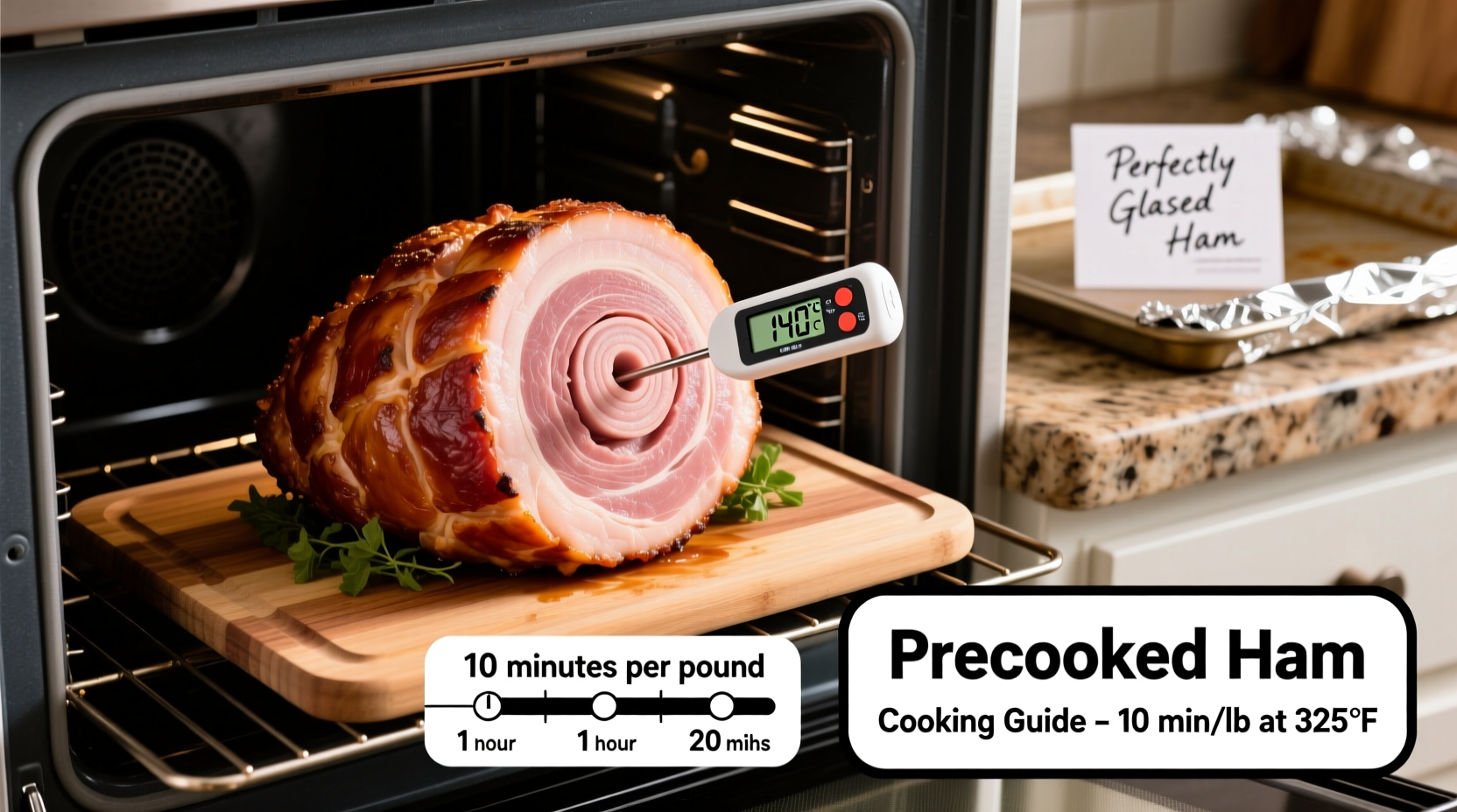 how long to cook precooked ham