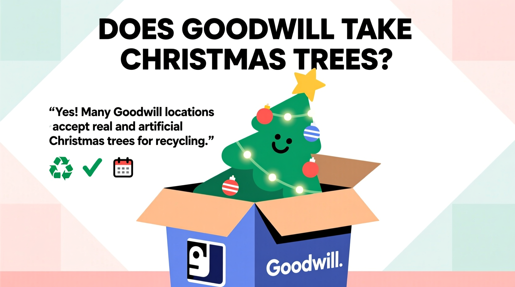 does goodwill take christmas trees