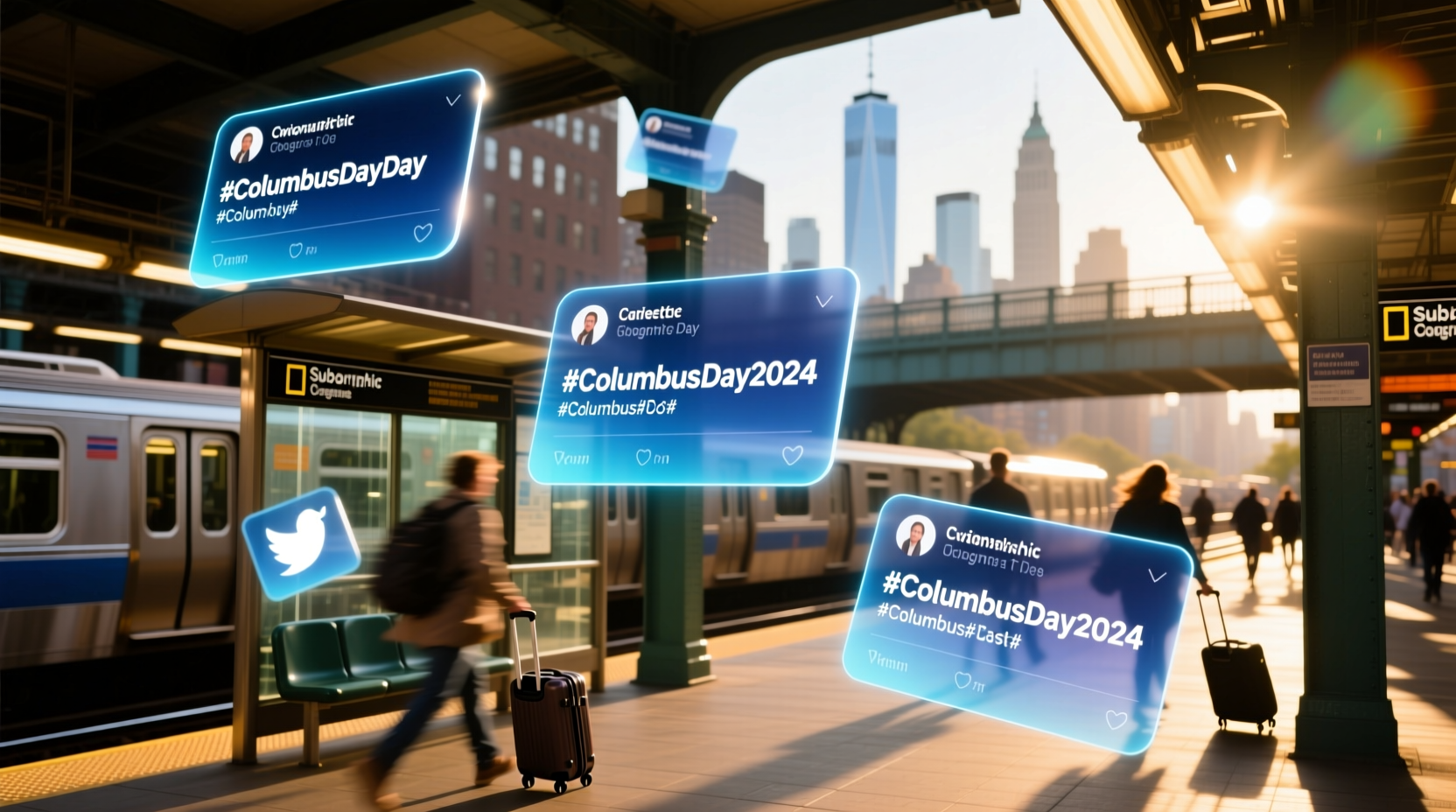 How to Navigate Columbus Day Transport Using Real-Time Tweet Data