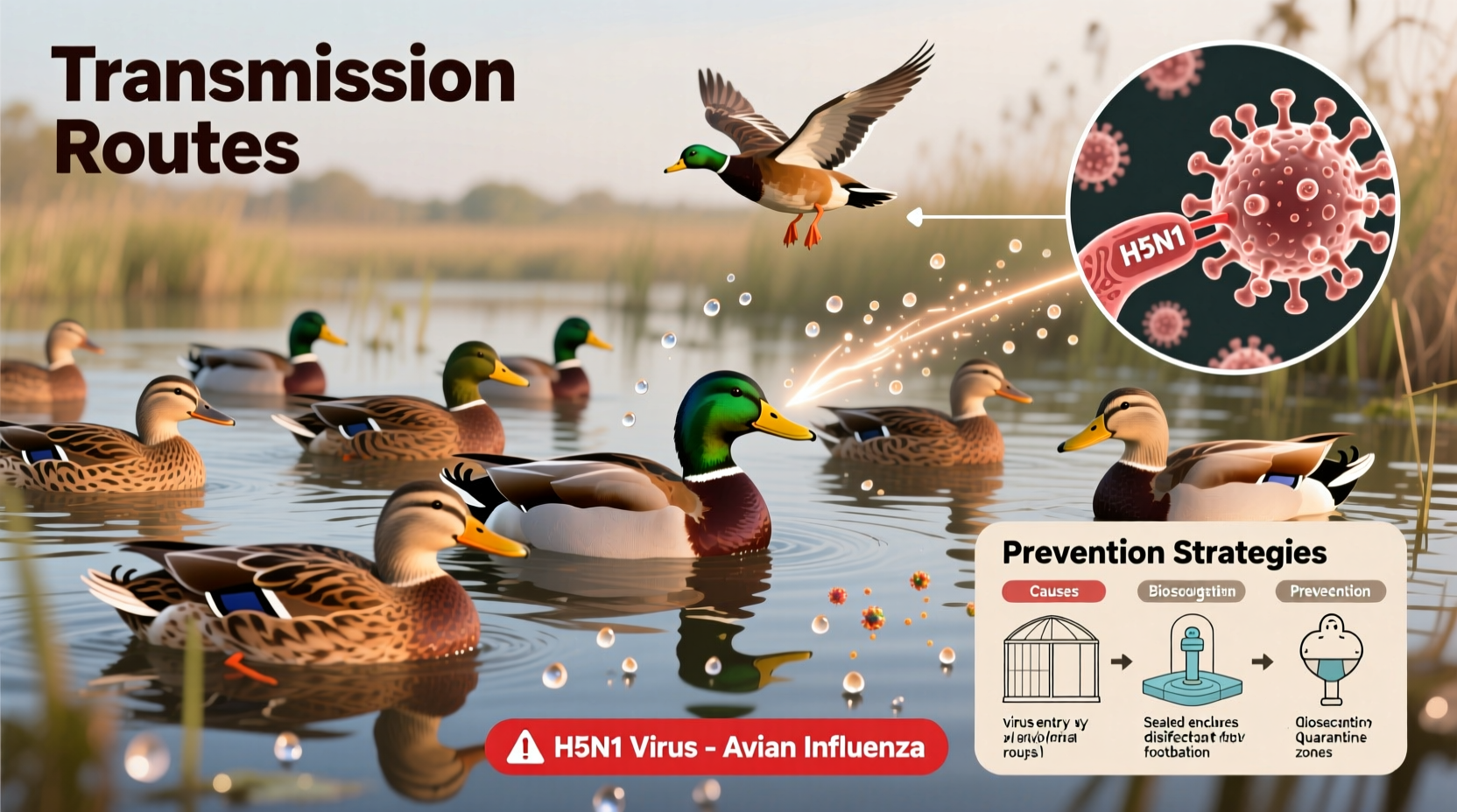 how do birds get bird flu