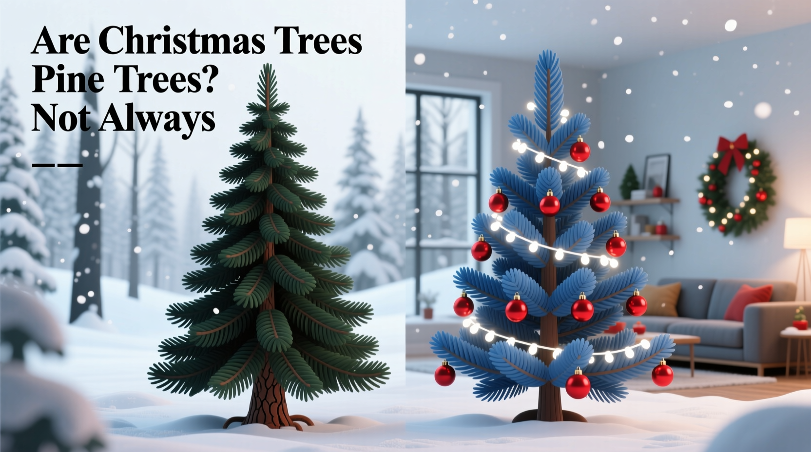 are christmas trees pine trees