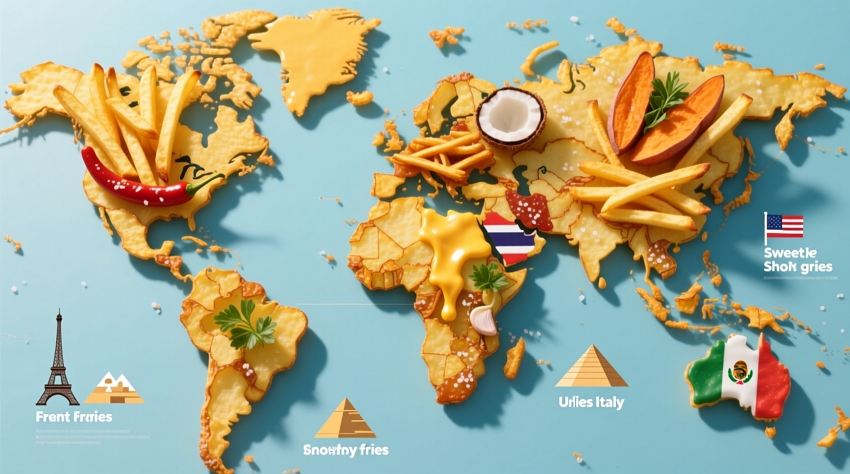 Infographic: People Eat Fries Around the World — Global Street Food Guide
