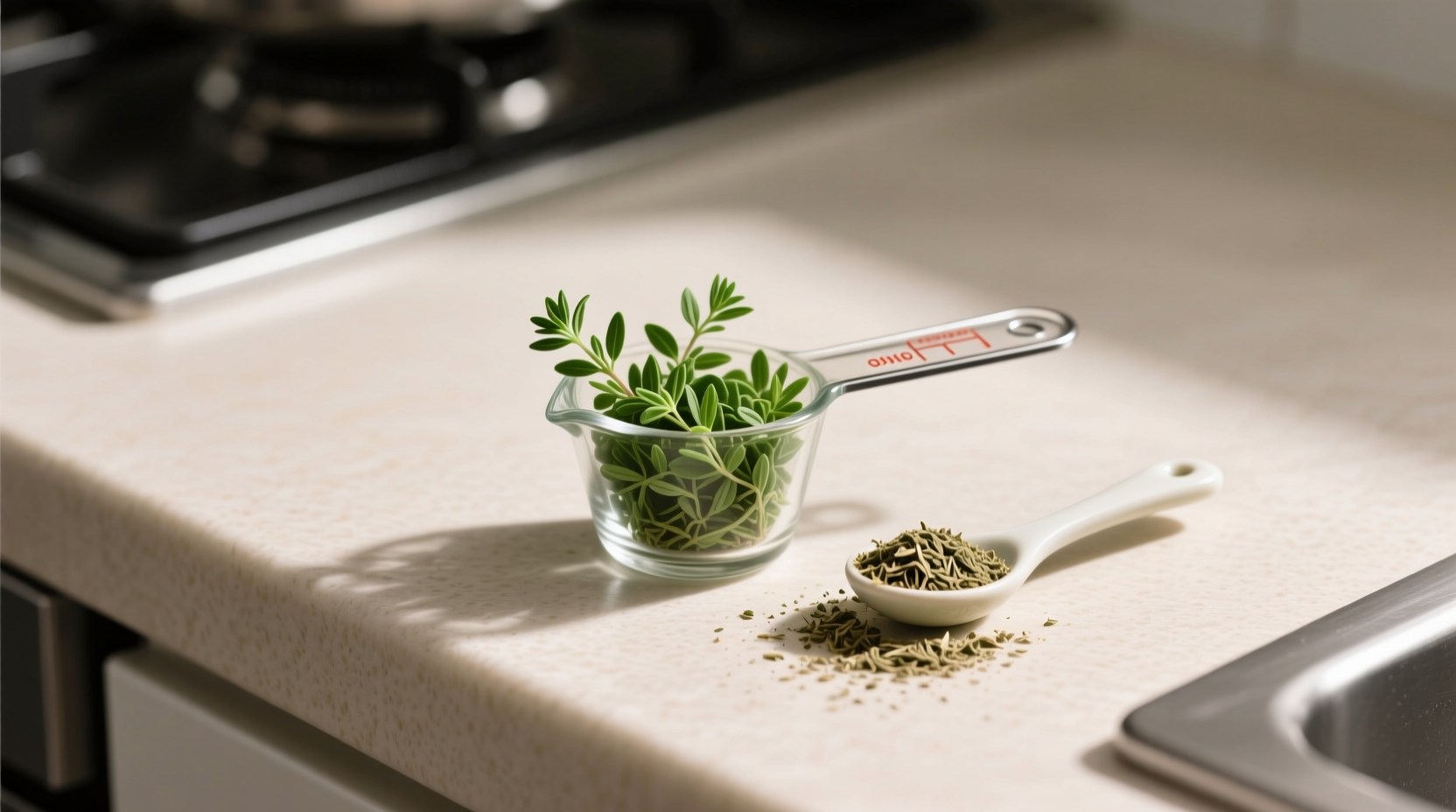 2 teaspoons fresh thyme to dried when ratio precision matters