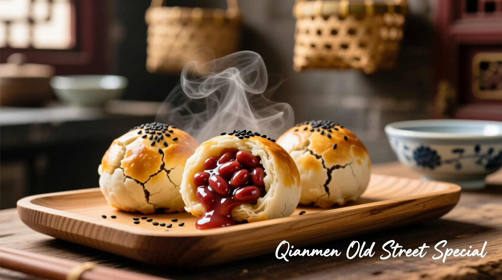 sesame red bean paste balls