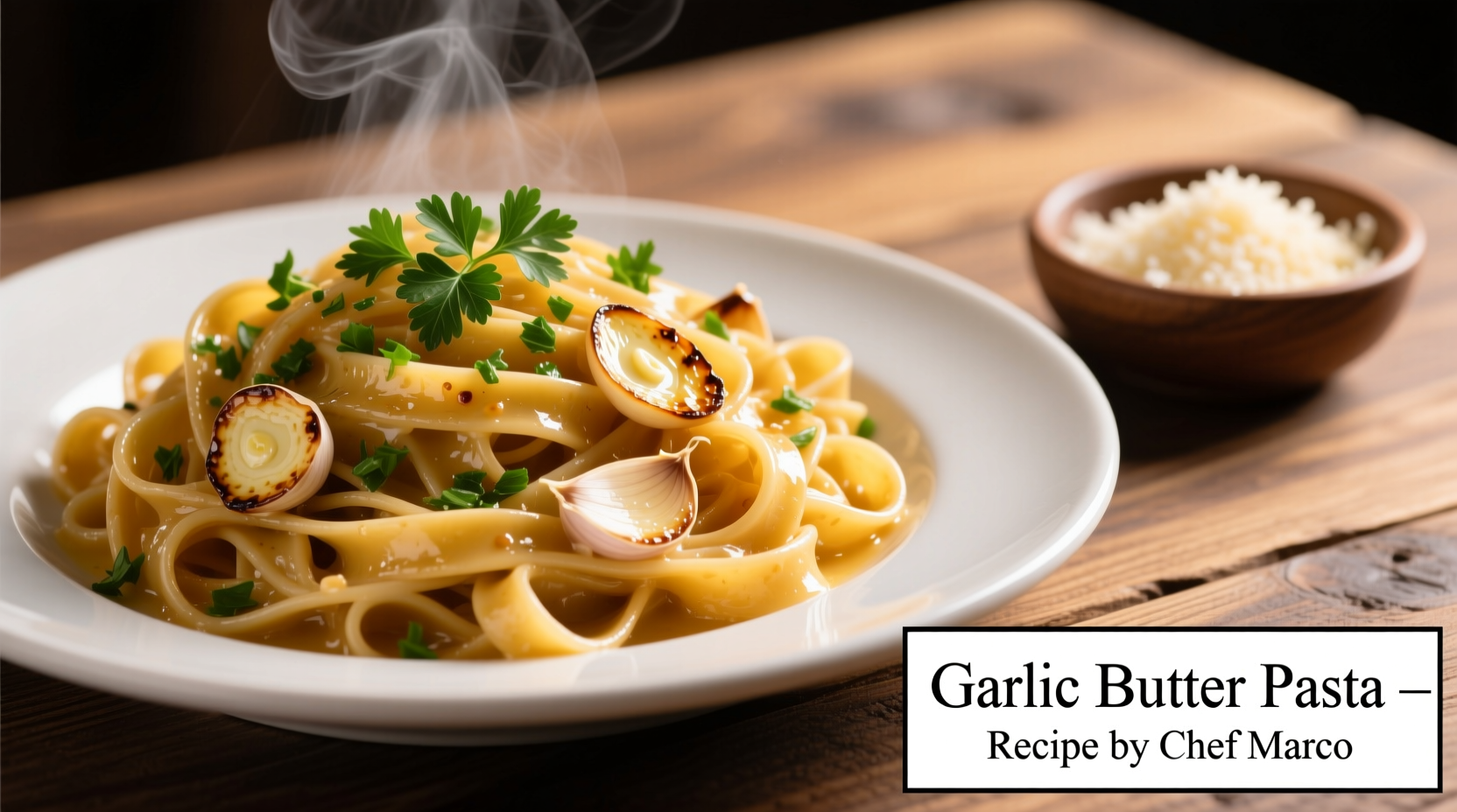butter and garlic pasta