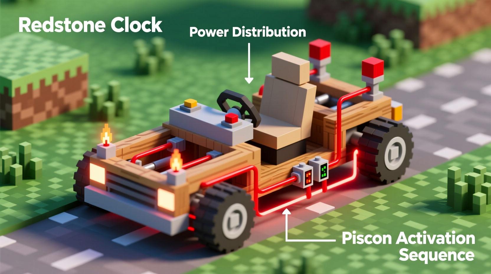 how do you make a car in minecraft