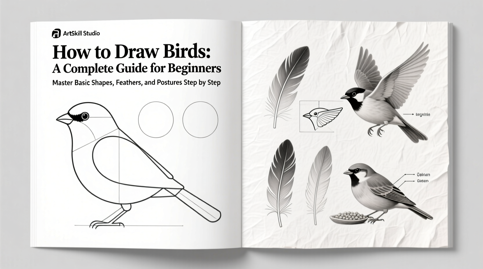 how to draw birds